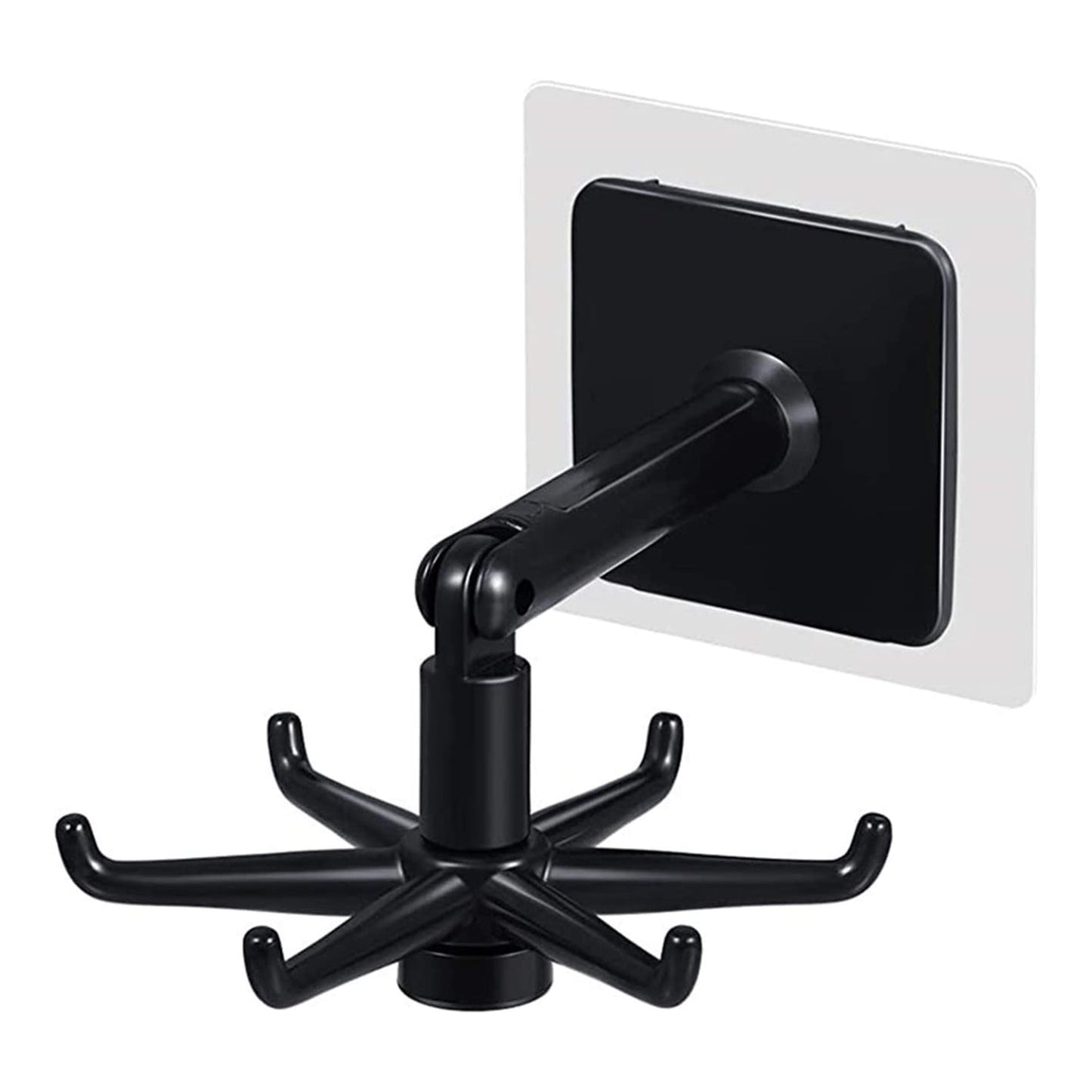 360 Degree Rotating Self-Adhesive Hooks (Pack of 6) - Happy Price - Image 2