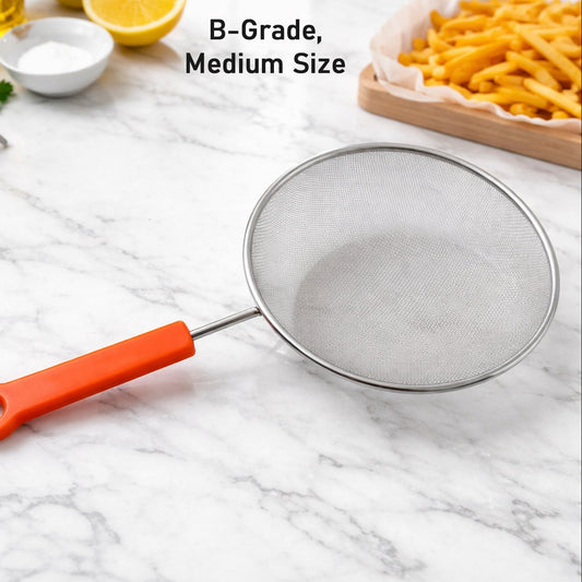 Medium Fine Mesh Kitchen Strainer with Handle (1 Pc) - Happy Price - Image 1