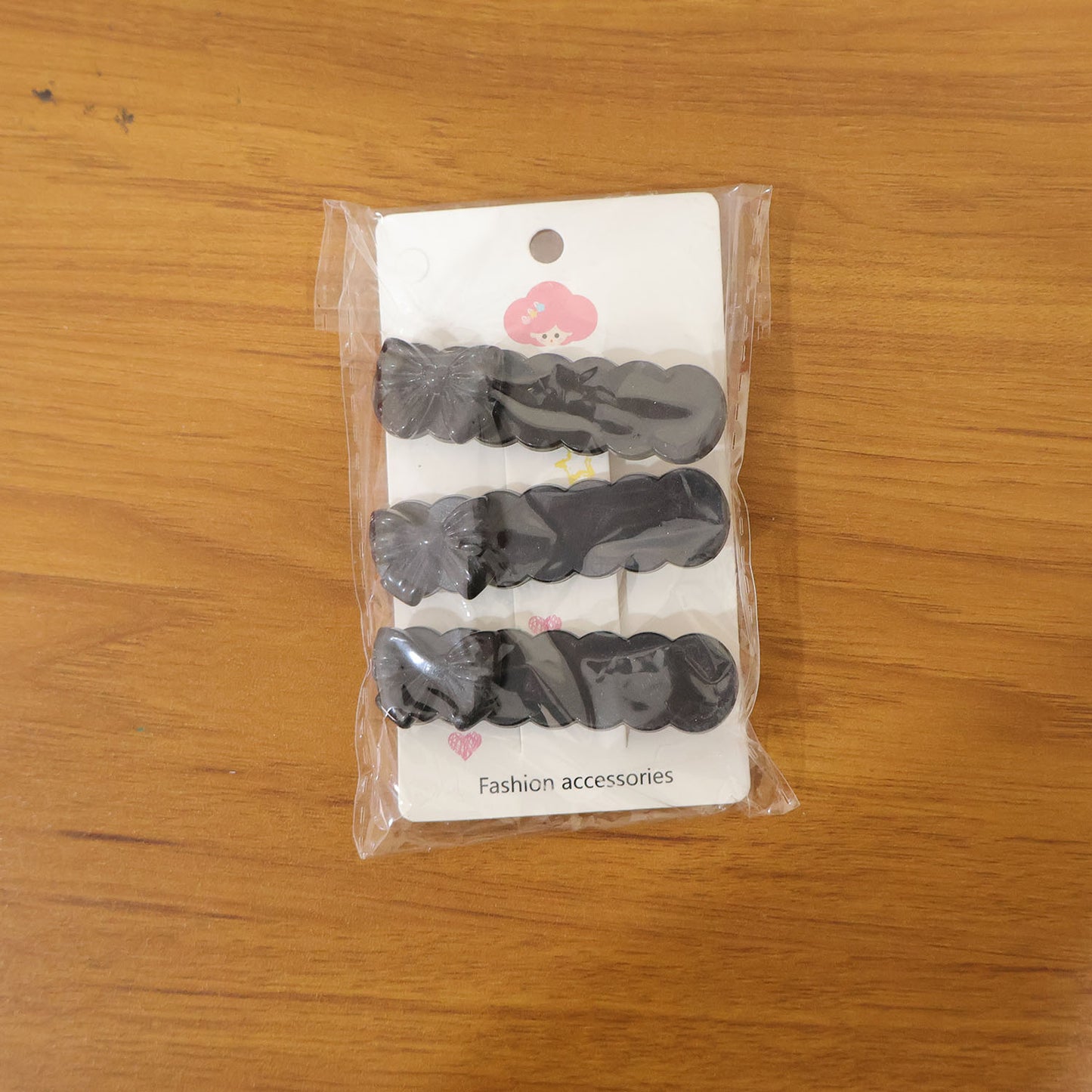 Black Bow Hair Clips for Women & Girls - Pack of 3 Snap Style - Happy Price - Image 7
