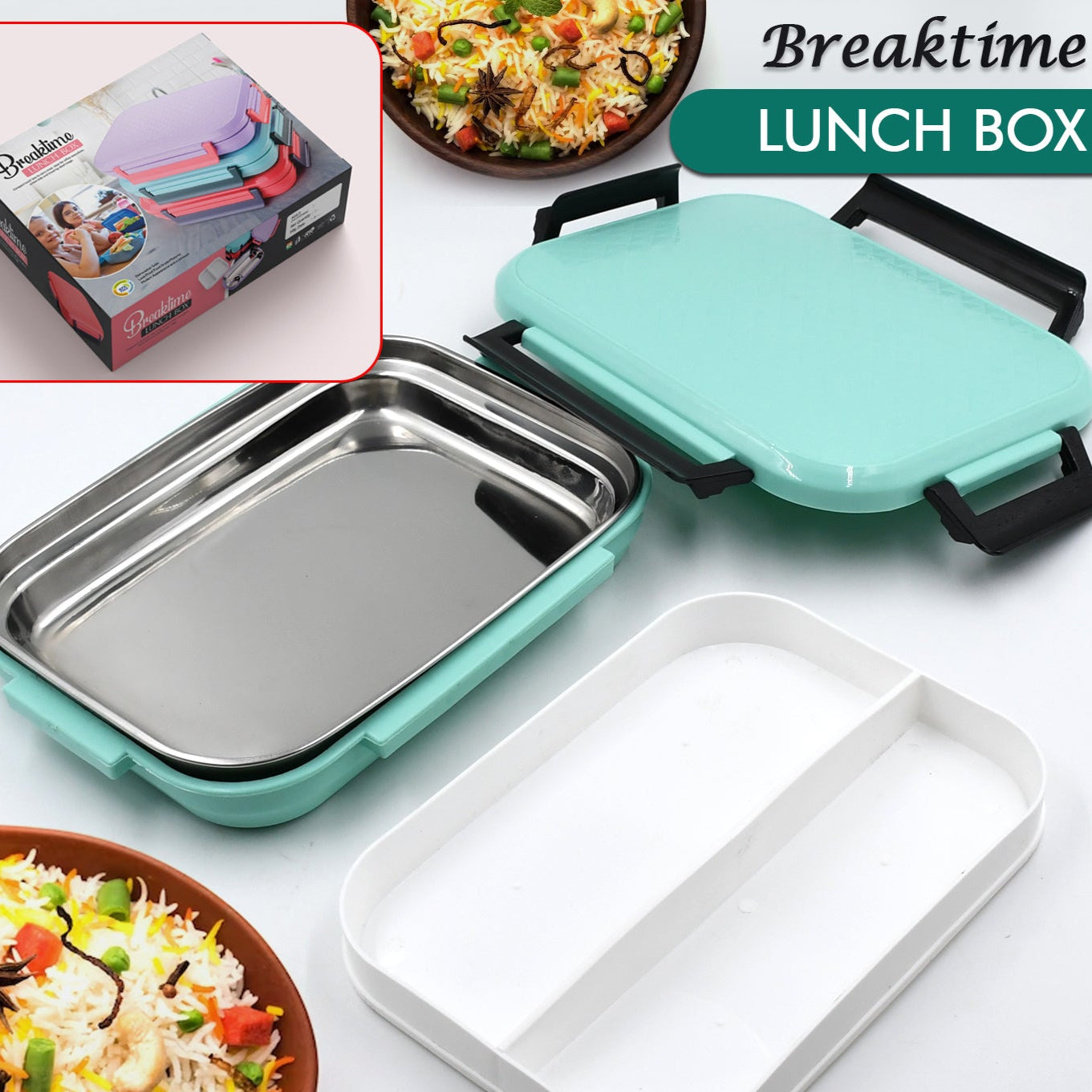 Lunch Box Food Containers For School Vivid Insulated Lunch Bag Keep Fresh Delicate Leak-proof Anti-scalding Bpa-free Perfect For A Filling Lunch Outdoor - Happy Price - Image 1