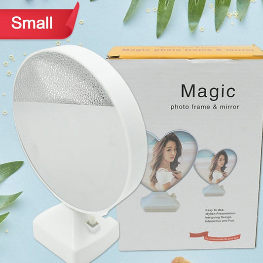 Plastic 2 In 1 Mirror Come Photo Frame With Led Light - Happy Price - Image 1