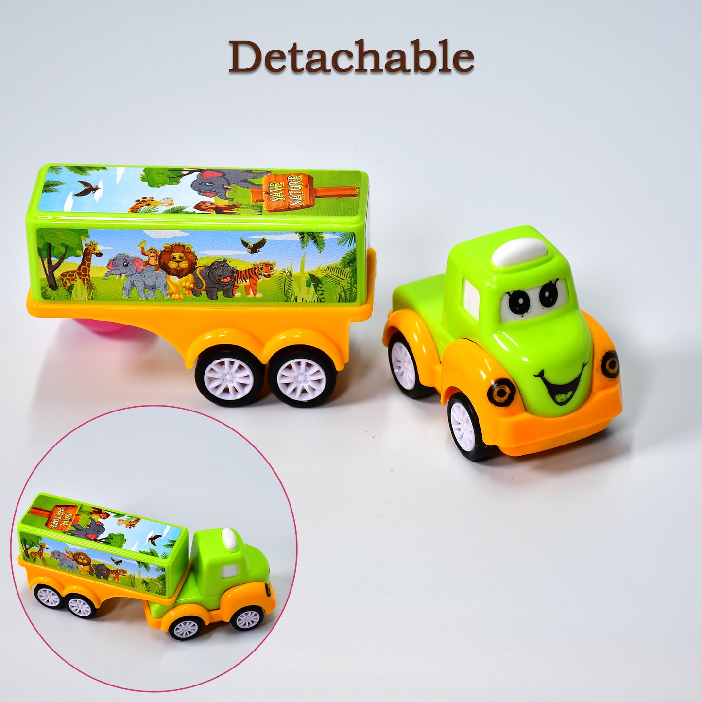 Small Green And Yellow Toy Truck. - Happy Price - Image 4