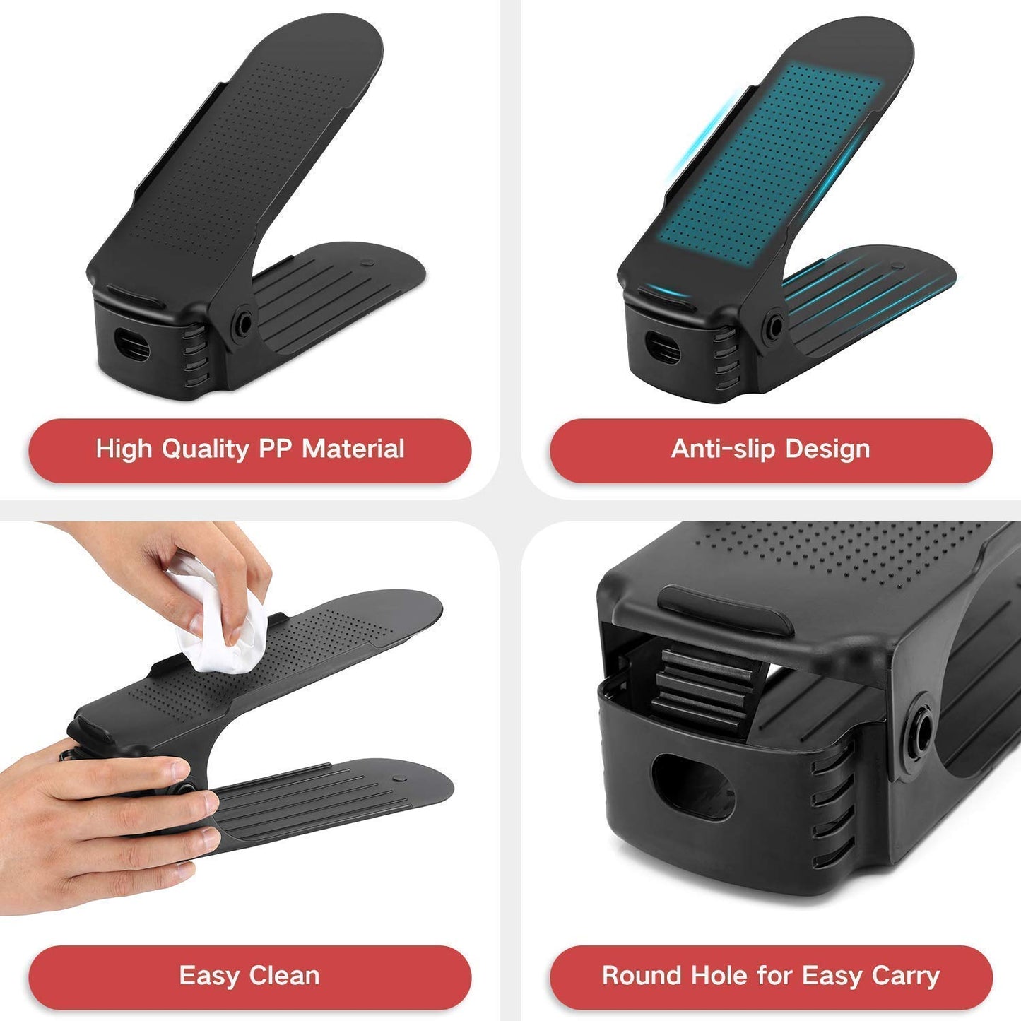 Adjustable Folding Shoe Slots Organizer. - Happy Price - Image 5