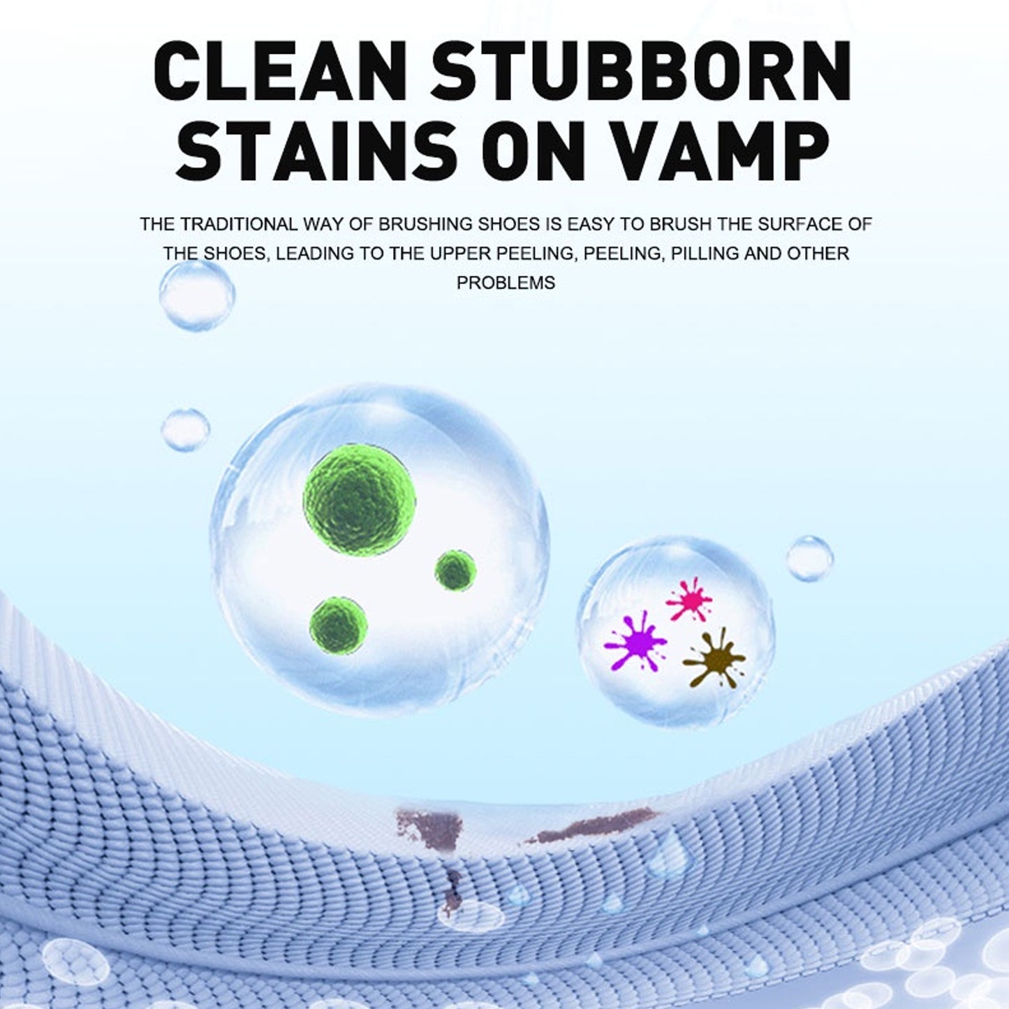 Stain Remover Cleansing Cream For Shoe Polish Sneaker Cleaning Kit Shoe Eraser Stain Remover White Rubber Sole Shoe Cleaner White Shoe Cleaning Cream Stain Remover (260 Gm) - Happy Price - Image 1