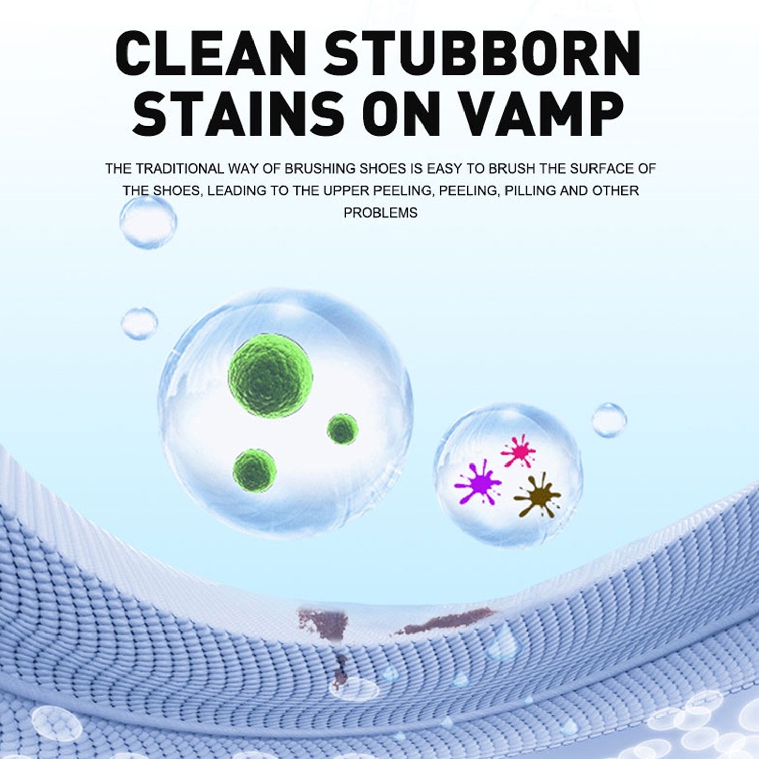 Stain Remover Cleansing Cream For Shoe Polish Sneaker Cleaning Kit Shoe Eraser Stain Remover White Rubber Sole Shoe Cleaner White Shoe Cleaning Cream Stain Remover (260 Gm) - Happy Price - Image 1