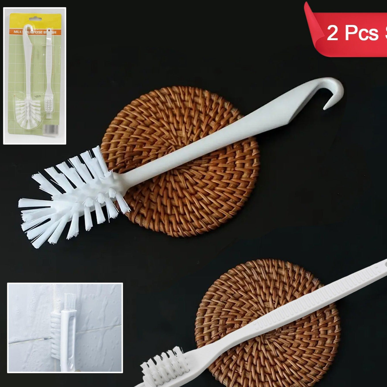 Multifunctional Cleaning Brush (2 Pcs Set) - Happy Price - Image 1