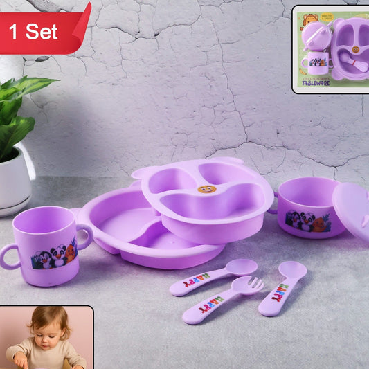 Cute Panda Kids Dining Set - 1 Set - Happy Price - Image 1