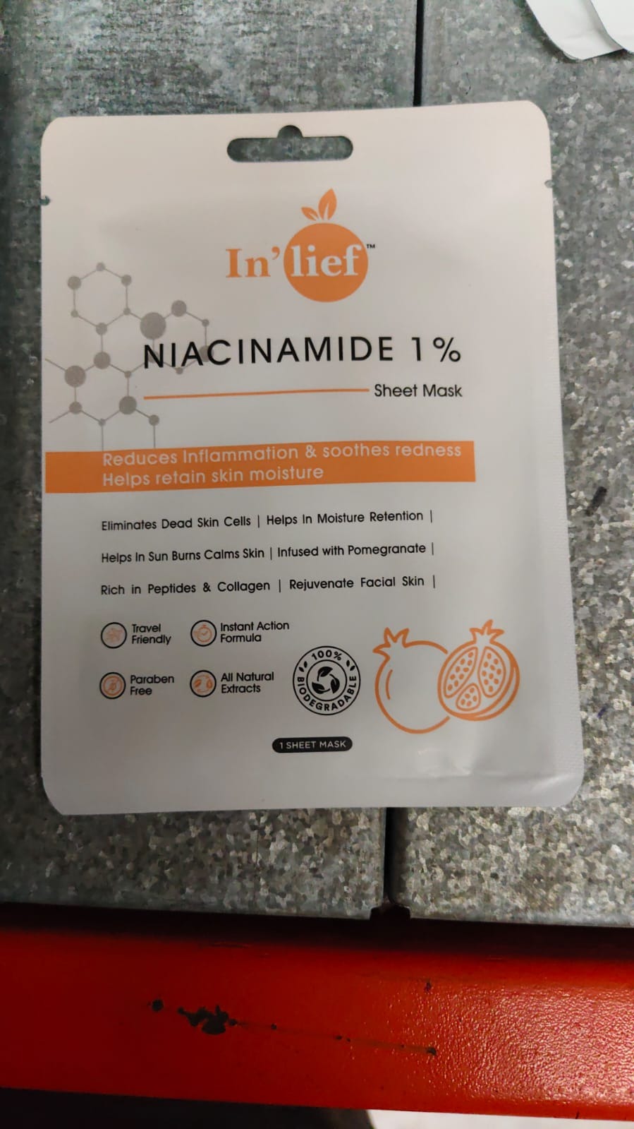 Inlief Niacinamide 1% Hydrating & Calming Facial Sheet Mask - 1 Pc - Happy Price - Image 7
