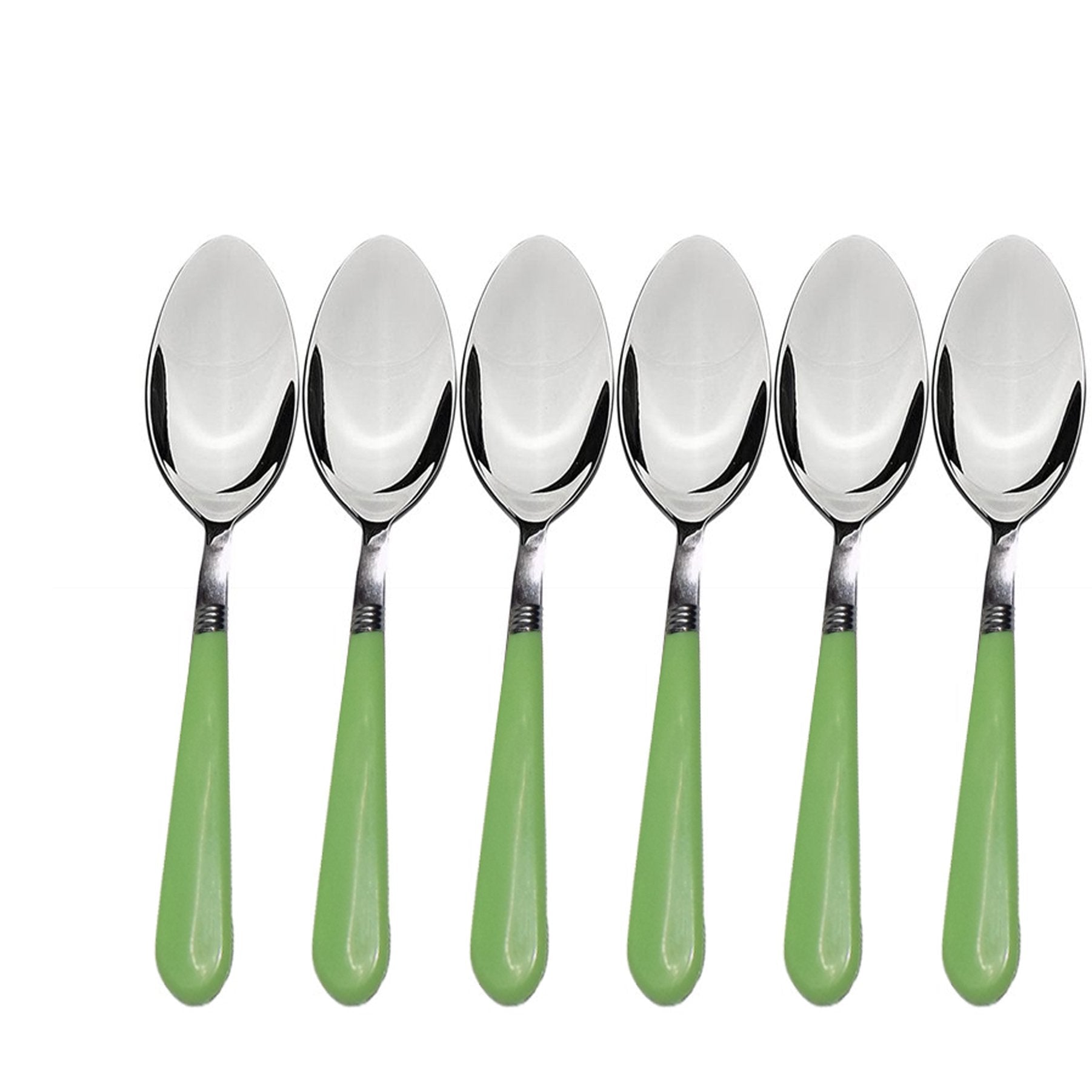 Stainless Steel Spoon With Comfortable Grip Dining Spoon Set Of 6 Pcs - Happy Price - Image 1