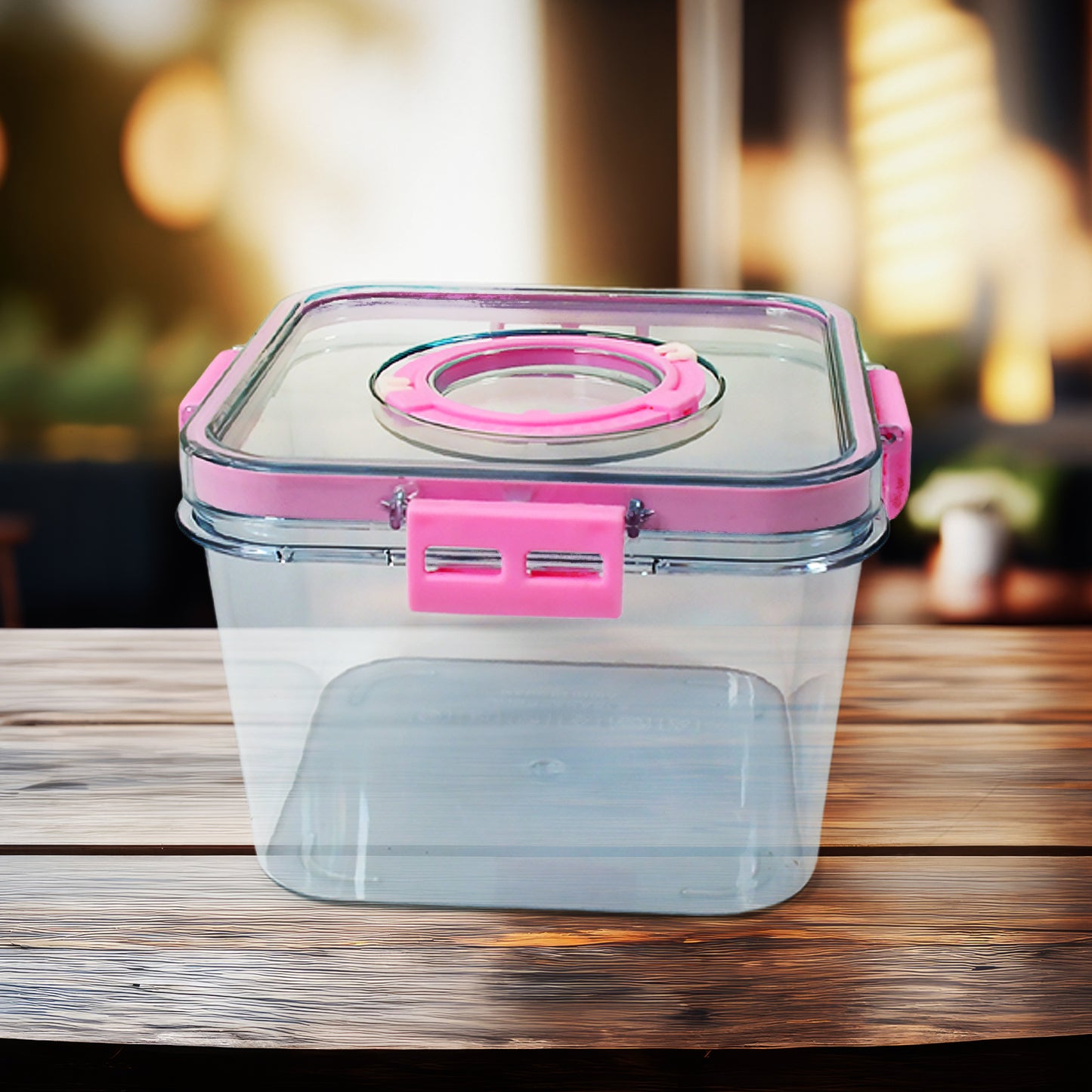 High Quality Plastic Food Storage Container Clear Washable Refrigerator Food Box Food Container Fruit Box Container With Lid (1400 Ml) - Happy Price - Image 4