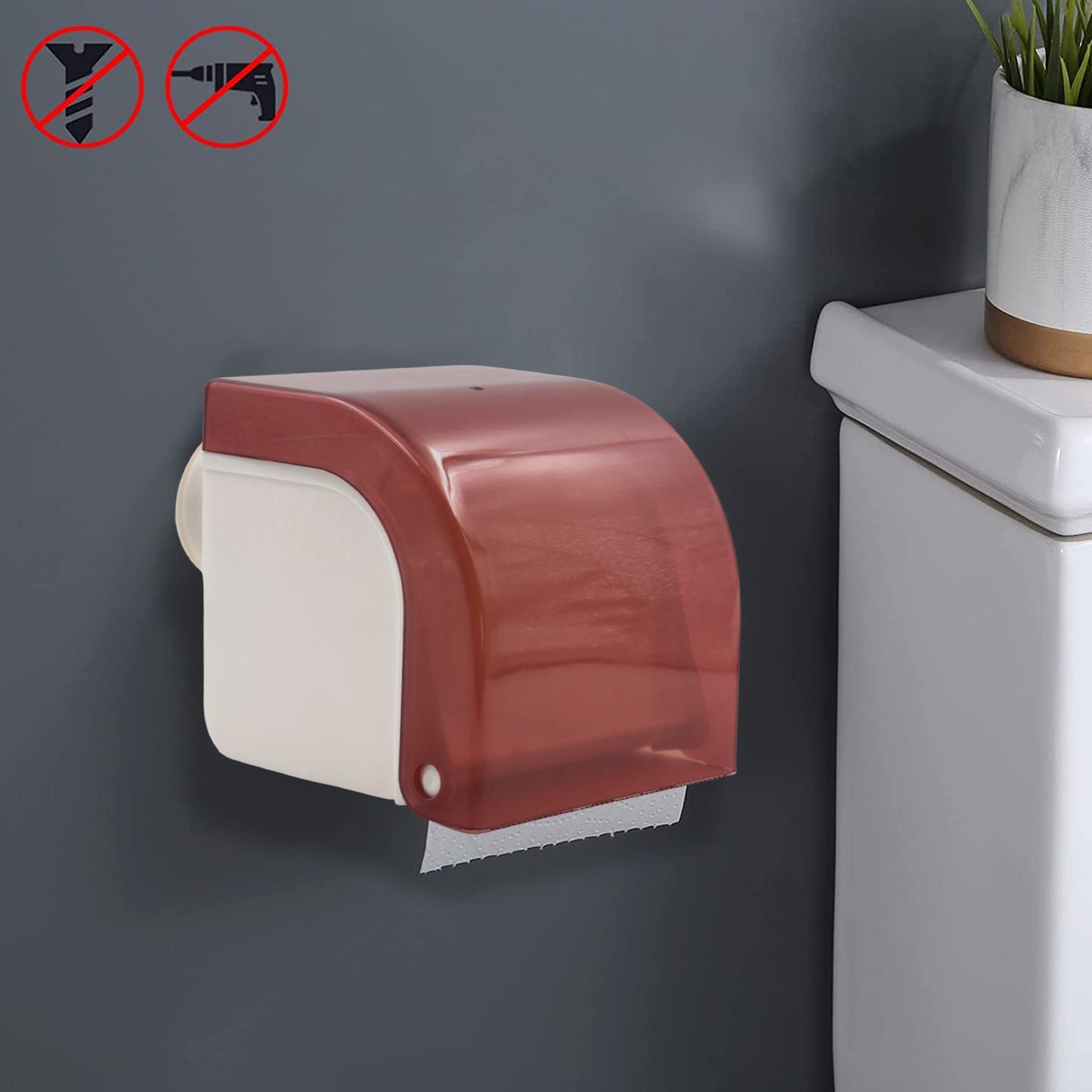 Wall Tissue Holder Used For Holding Tissues Responsible For Cleaning And Wiping Of Hands And Some Other Accessories. - Happy Price - Image 2
