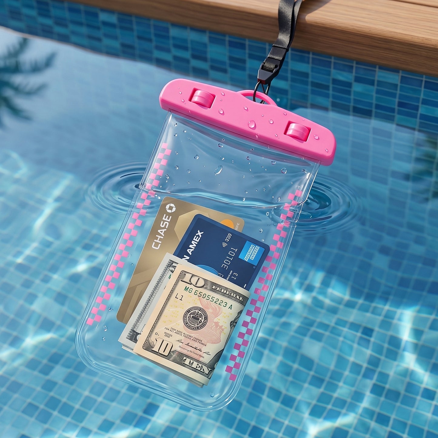Waterproof Mobile Pouch with Lanyard - 1 Pc Universal Sealed Phone Case - Happy Price - Image 3