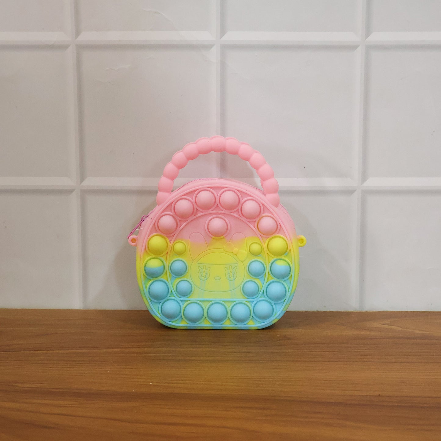 Rainbow Round Silicone Pop It Coin Purse (1 Pc) - Happy Price - Image 7