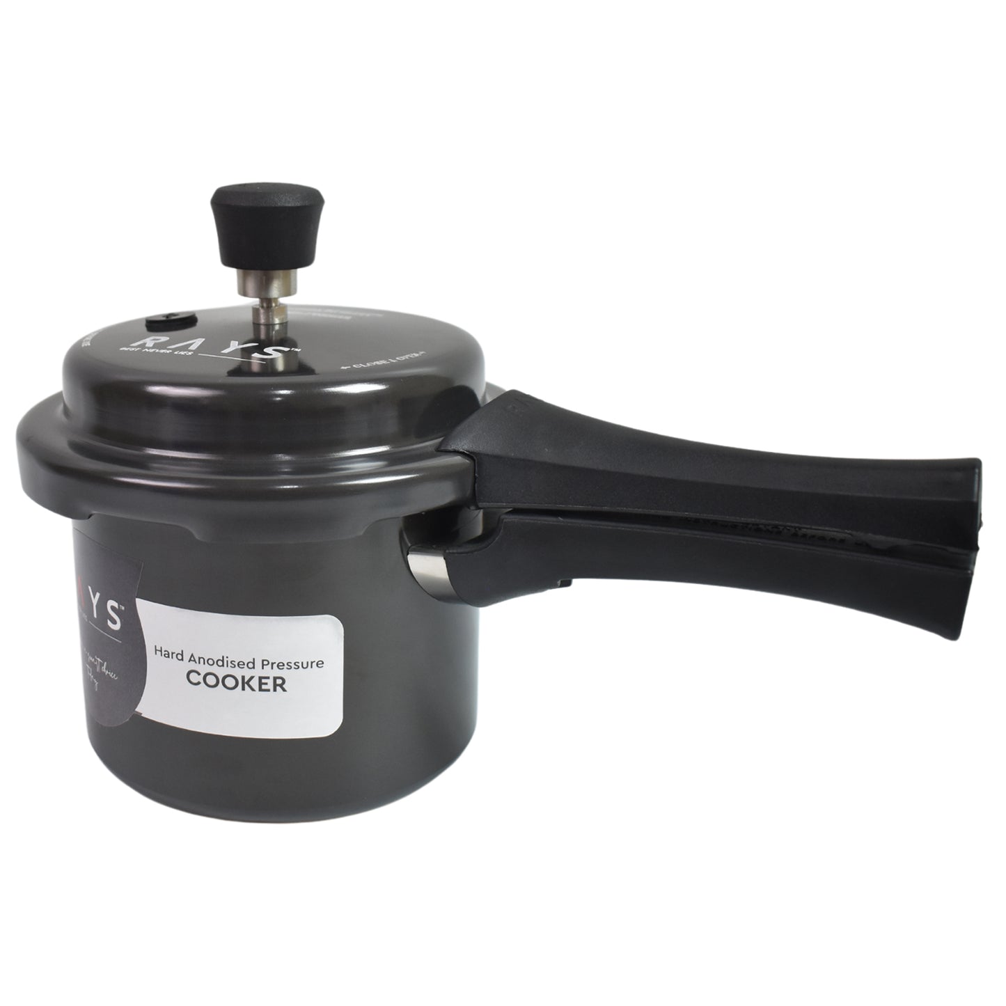 Aluminium Rays Black Beauty Pressure Cookers With Outer Lid (1.5 Litres) - Happy Price - Image 5