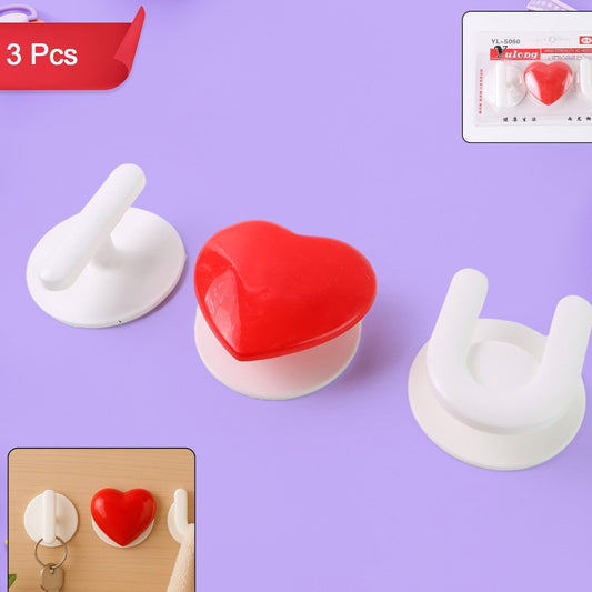 Adhesive Wall Hook Set  For Kitchen Bathroom  Home (3pc) - Happy Price - Image 1