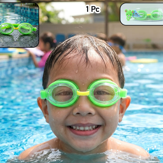 Premium Swimming Goggles With Protective Storage Case (1 Pc)