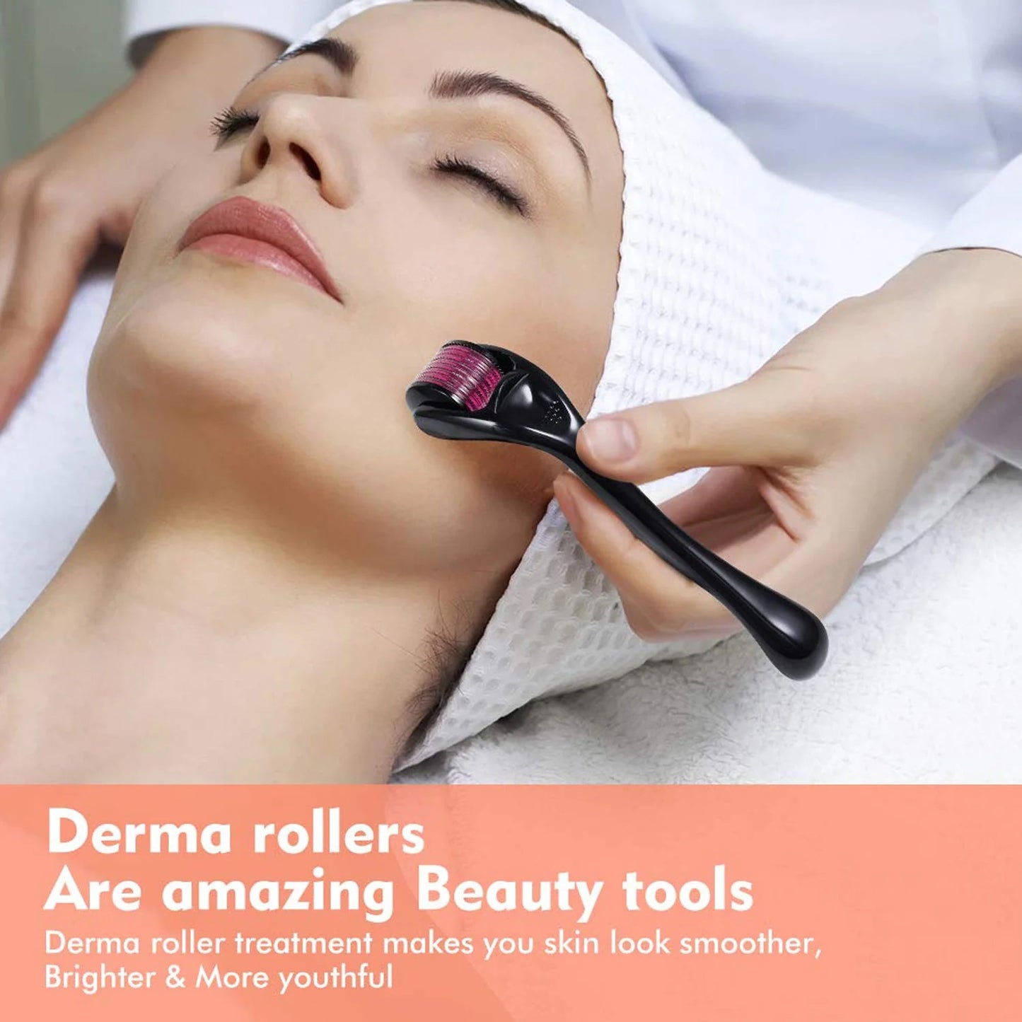 Derma Roller Anti Ageing And Facial Scrubs  Polishes Scar Removal Hair Regrowth (2 Mm) - Happy Price - Image 2