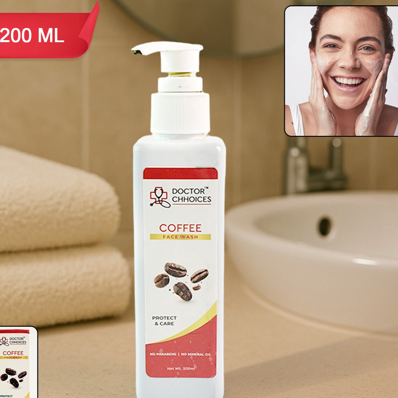 Doctor Chhoices Coffee Face Wash  200ml (1 Pc) - Happy Price - Image 1