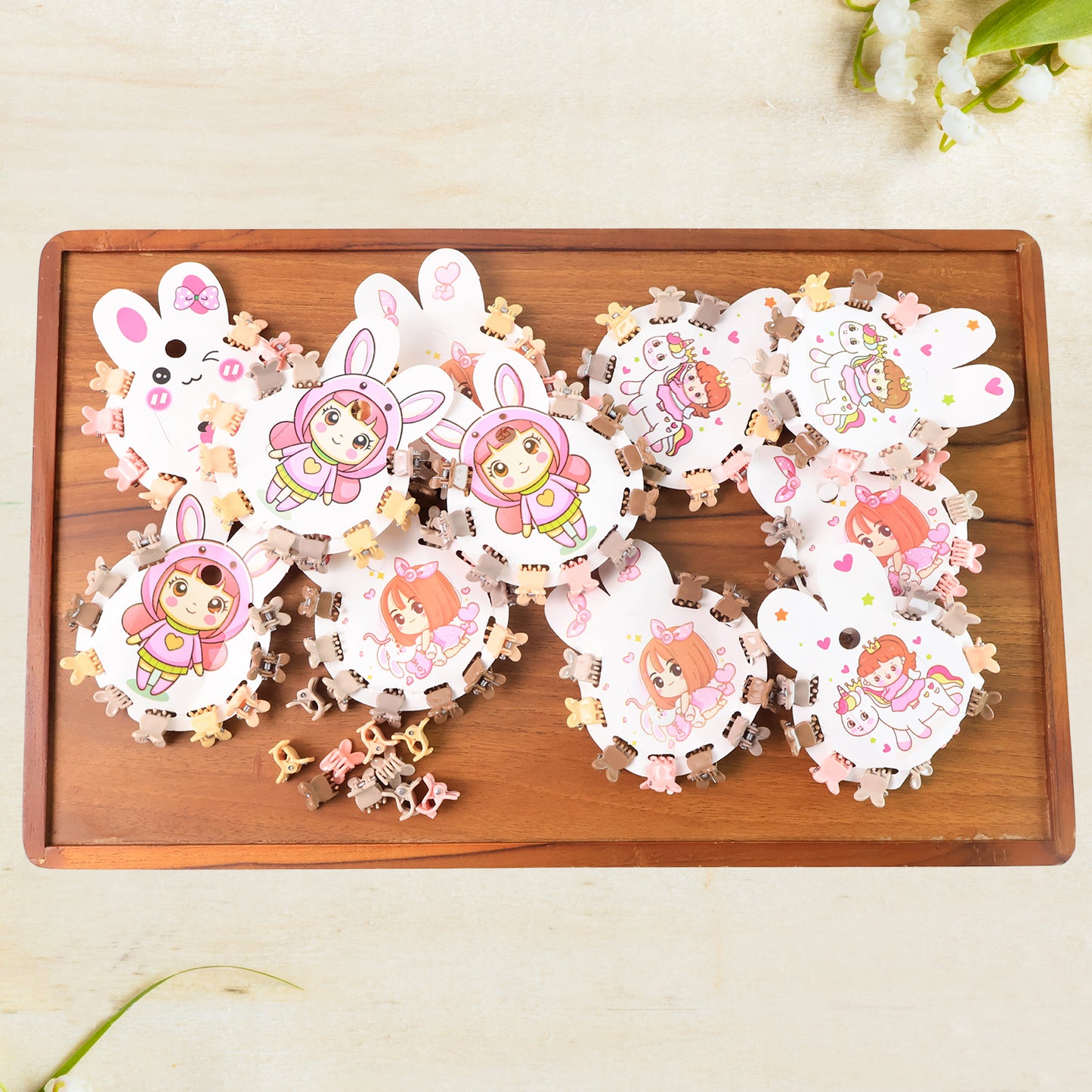 Mini Claw Hair Clips Set For Girls (12 Pkt  1 Set) - Happy Price - Image 3