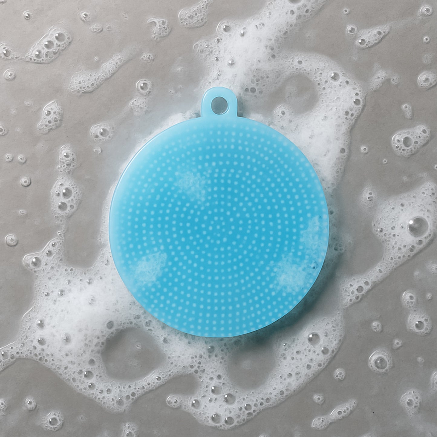 Sky Blue Silicone Dish Scrubber - Gentle, Heat-Resistant Kitchen Cleaner - Happy Price - Image 4