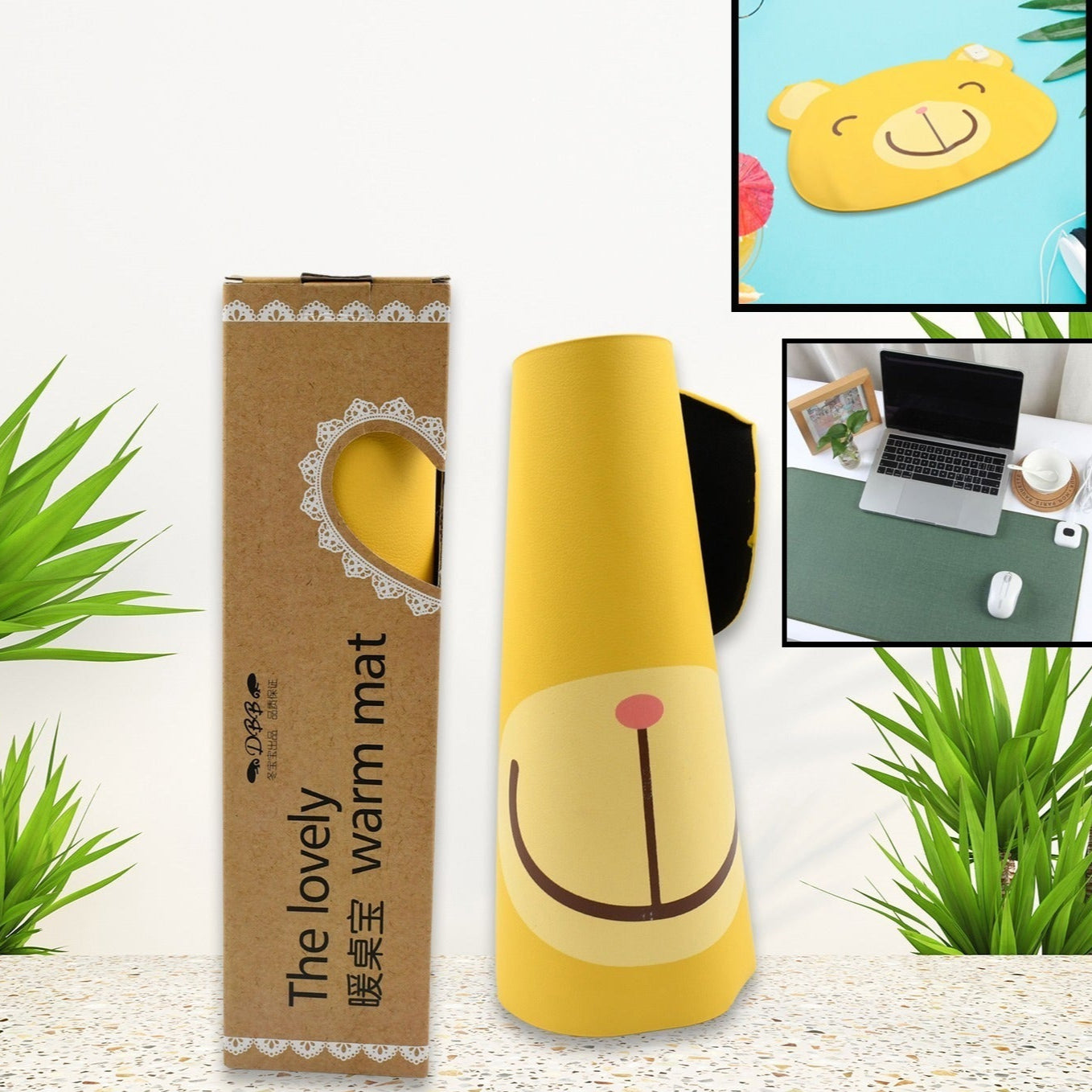 Electric Heat Mouse Pad Table Mat Heating Mouse Pad Keep Warm Hand For Office Computer Desk Keyboard Winter - Happy Price - Image 1