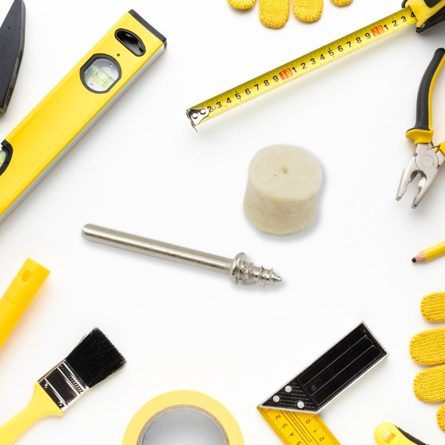 Rotary Tool Accessory Wool Felt Polishing Pad Felt (11 Pcs Set) - Happy Price - Image 2