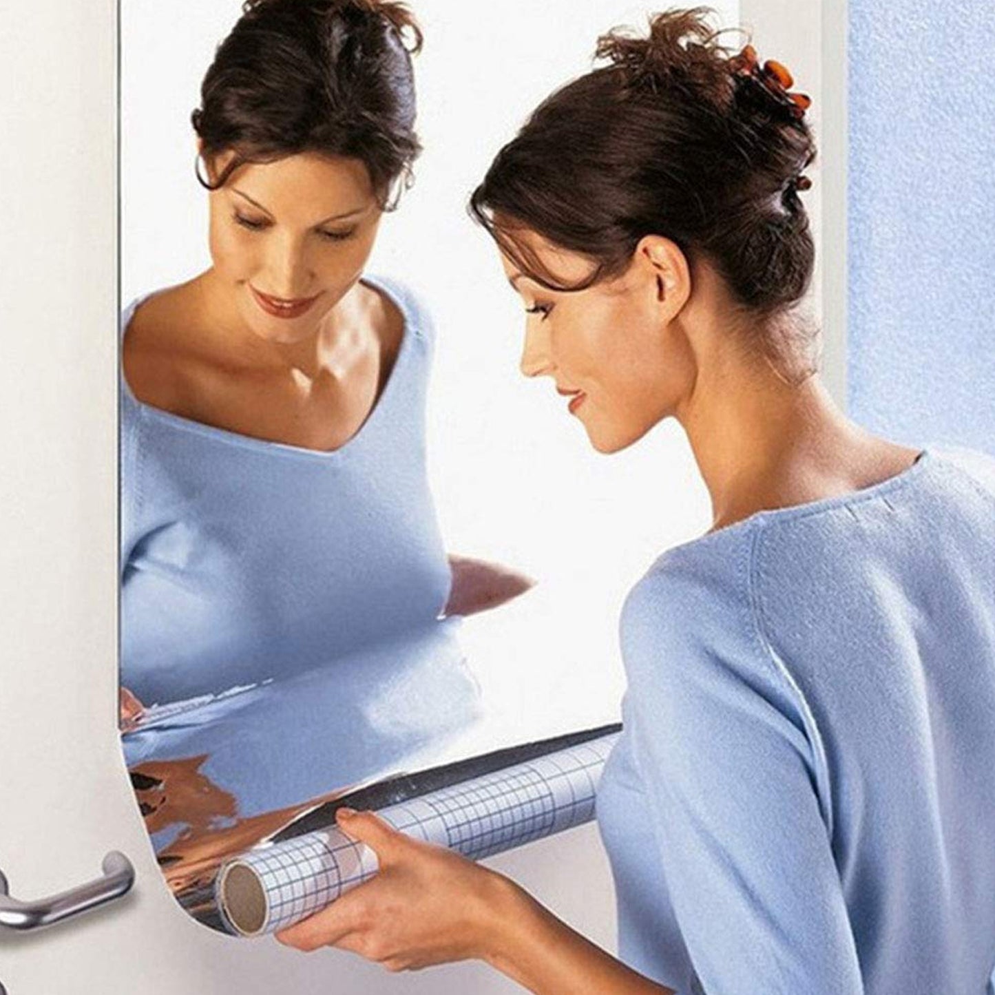 3D Mirror Wall Decals - Decorative Self-Adhesive Panels for Home Decor (100x50 Cm) - Happy Price - Image 6