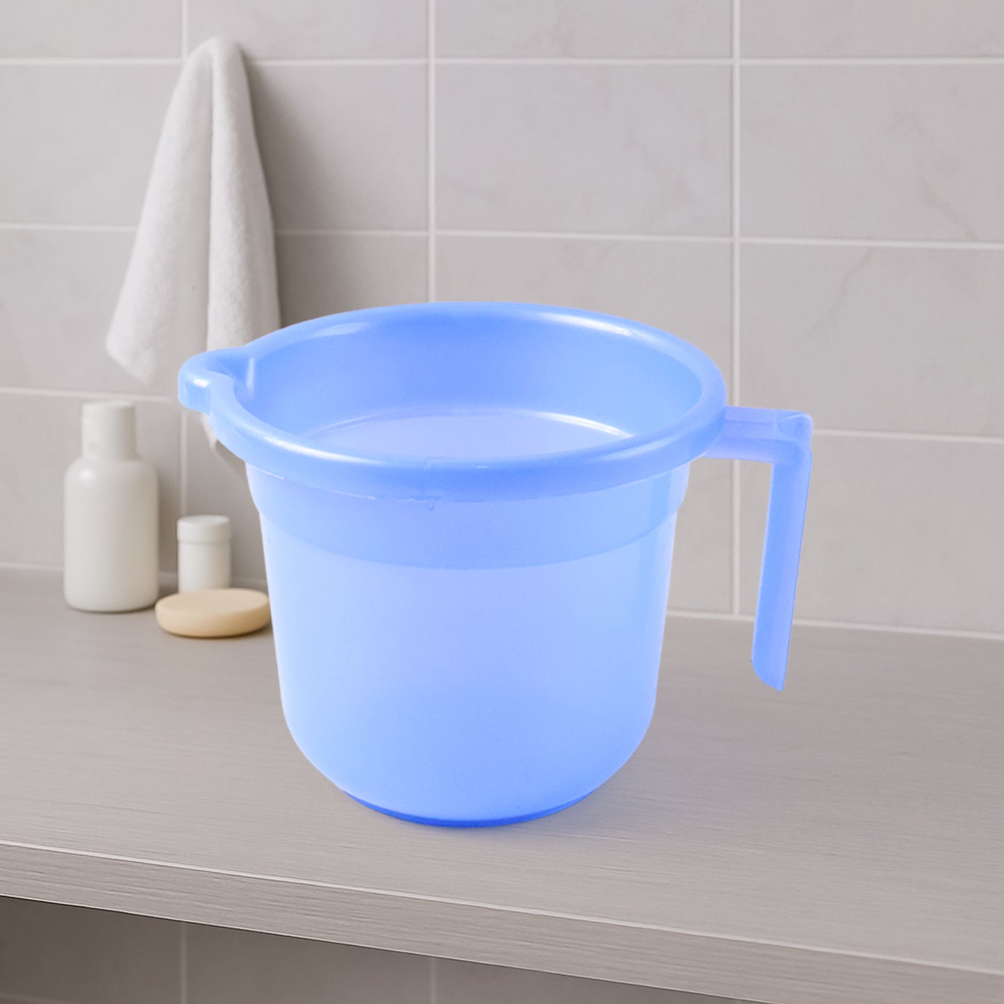 Unbreakable Plastic Bath Mug Approx 1000ml (1 Pc) - Happy Price - Image 6