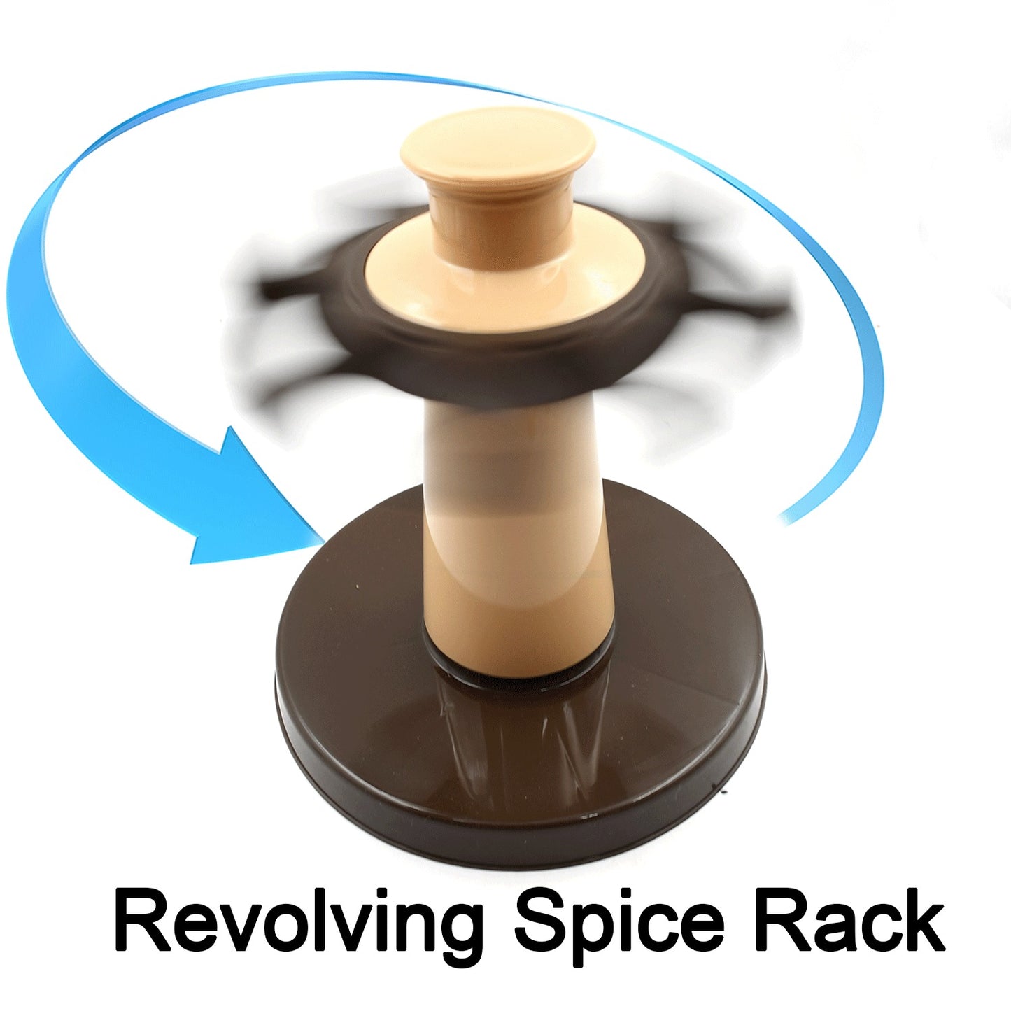 360 Revolving Spice Rack For Kitchen And Dining Table 8 Spice Jars With 120 Ml Condiment Set Herb Seasoning Organizer - Happy Price - Image 3
