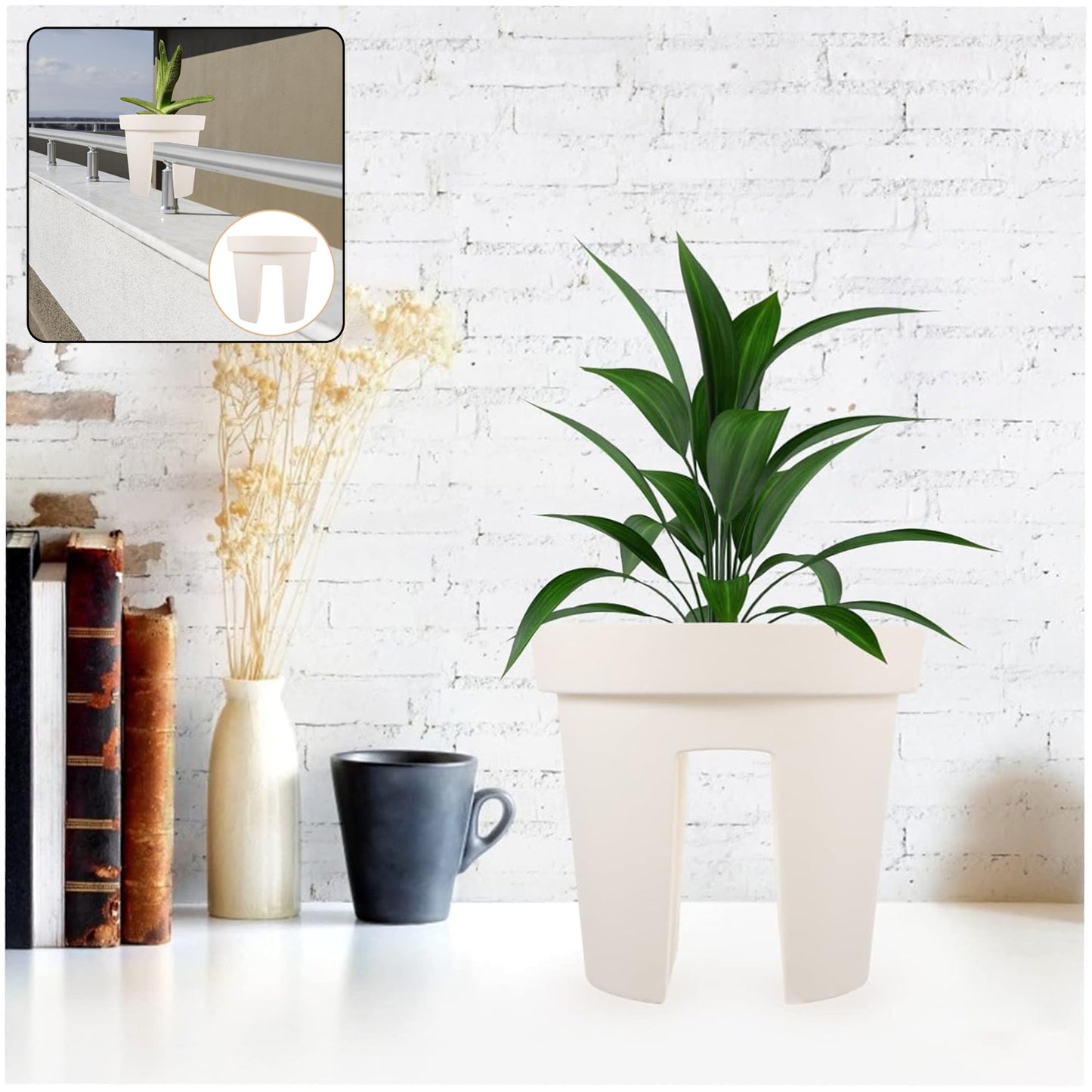 Riding Pot Bling Decor Creative Flowerpot Balcony Flower Pot Holder (1 Pc  Moq - 2 Pc) - Happy Price - Image 3