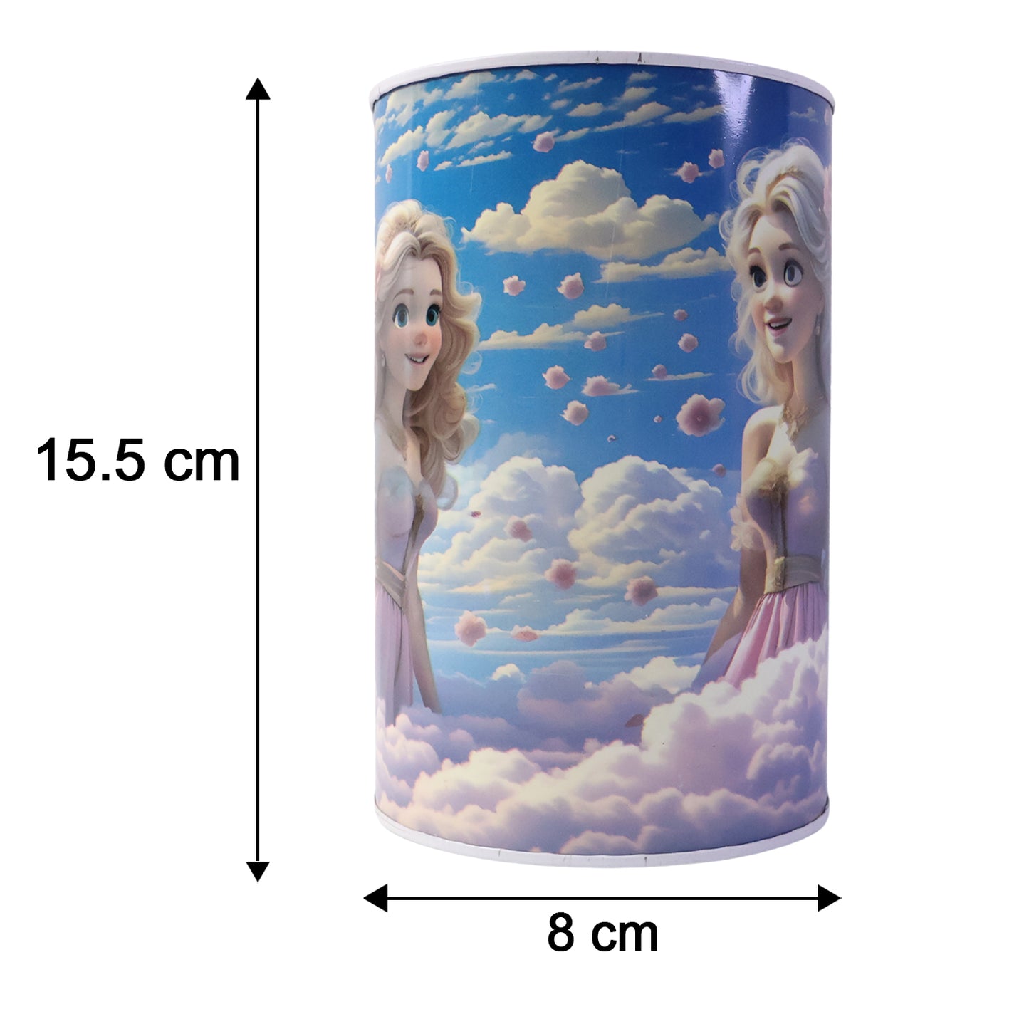 Cute Princess Design Metal Coin Box - 1 Pc Kids Money Bank - Happy Price - Image 5