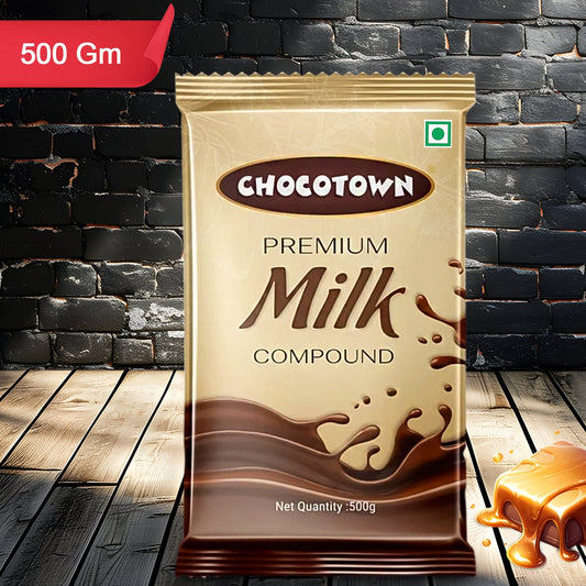 Chocotown Premium Milk Compound Slab (500 Gm) - Happy Price - Image 1