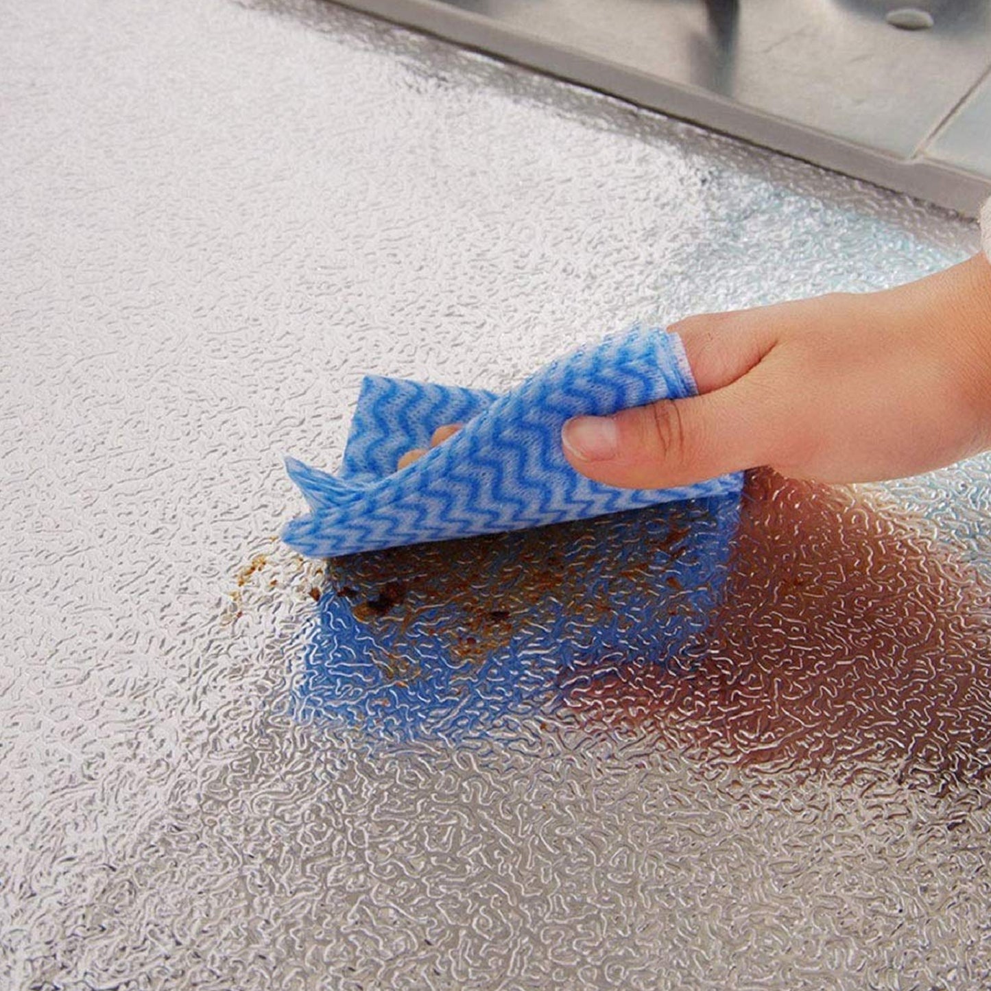 Self-adhesive Kitchen Back Splash Wallpaper Aluminum Foil Wall Paper (60200 Cm) - Happy Price - Image 2