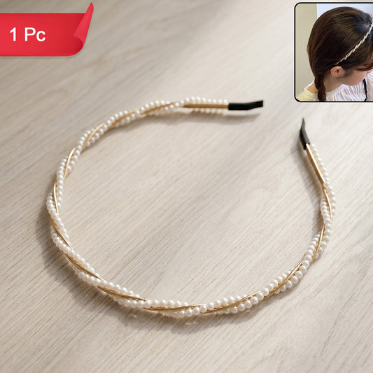 Elegant Pearl Design Hairband (1 Pc)