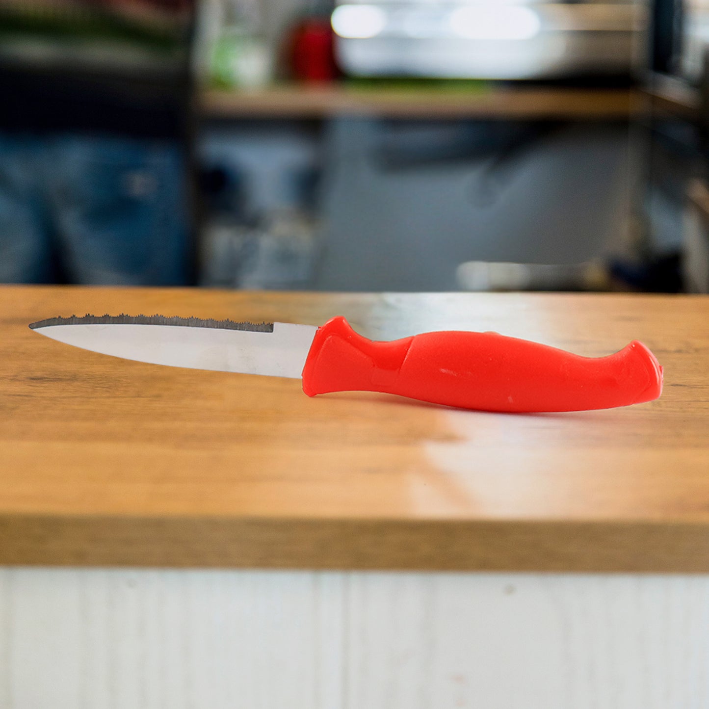 Stainless Steel Serrated Kitchen Knife (1 Pc) - Happy Price - Image 4