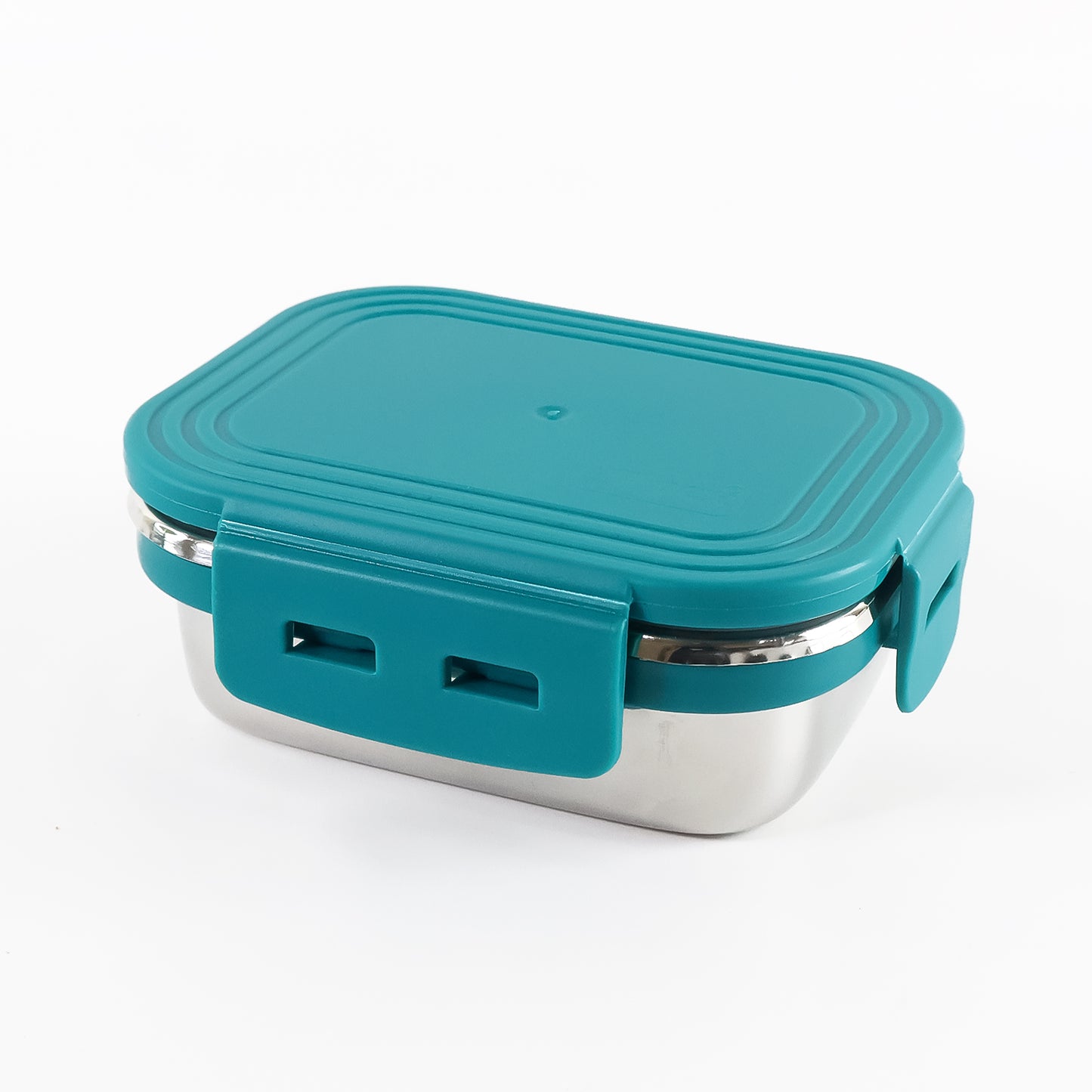 Apex Stainless Steel Mini Food Container, 200 ML, Teal Leak-Proof Lid - Happy Price - Image 2