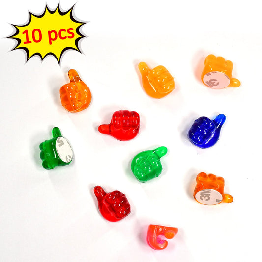 10 Pcs Hand Shape Wall Clips for Keys & Cables - Happy Price - Image 1