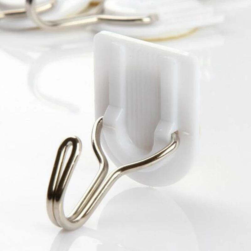 Adhesive Sticker Abs Plastic Hook Towel Hanger For Kitchenbathroom - Happy Price - Image 2