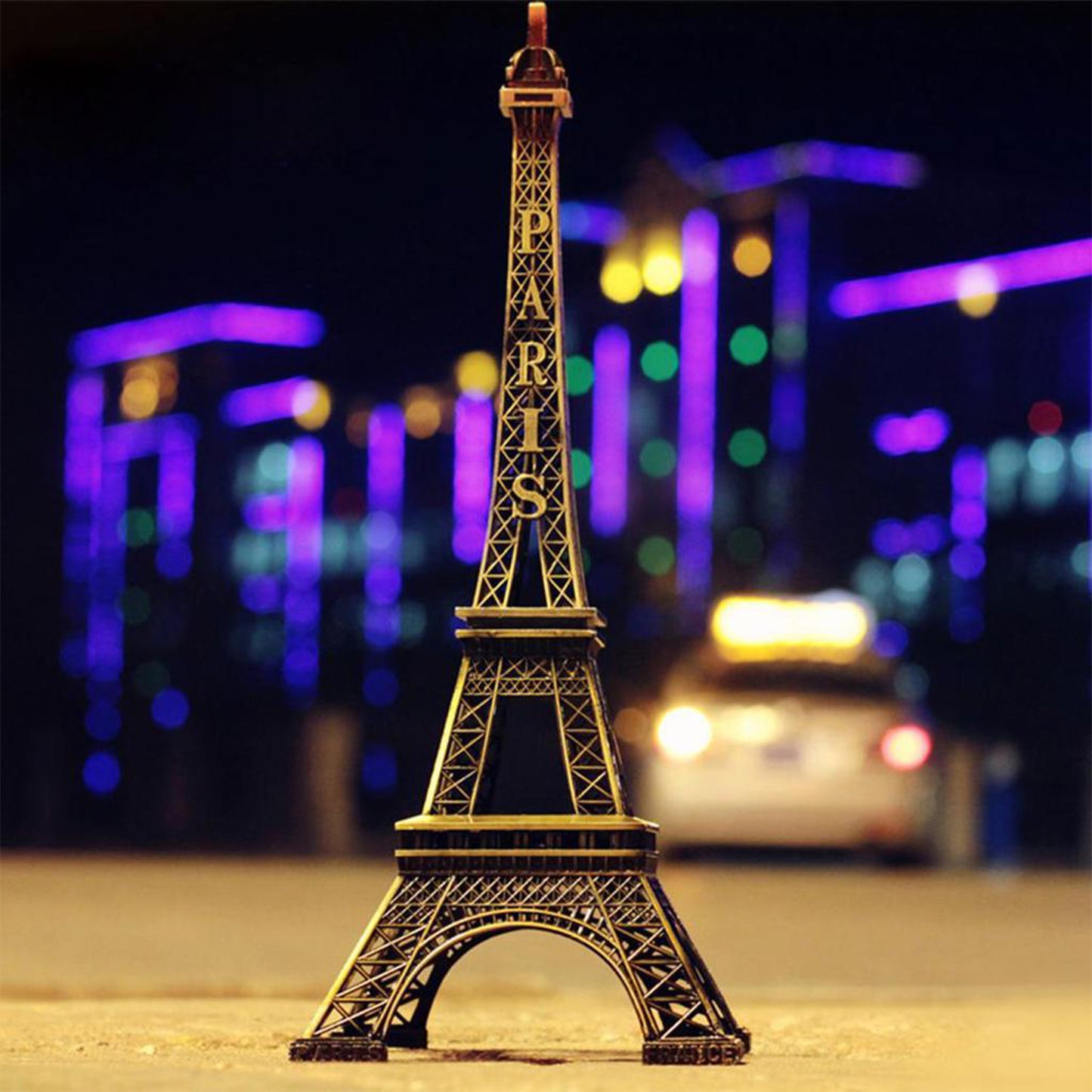 Antique Finish 3d Metal Paris Eiffel Tower Metal Craft Famous Landmark Building Metal Statue Cabinet Office Gifts Decorative Showpiece. - Happy Price - Image 3