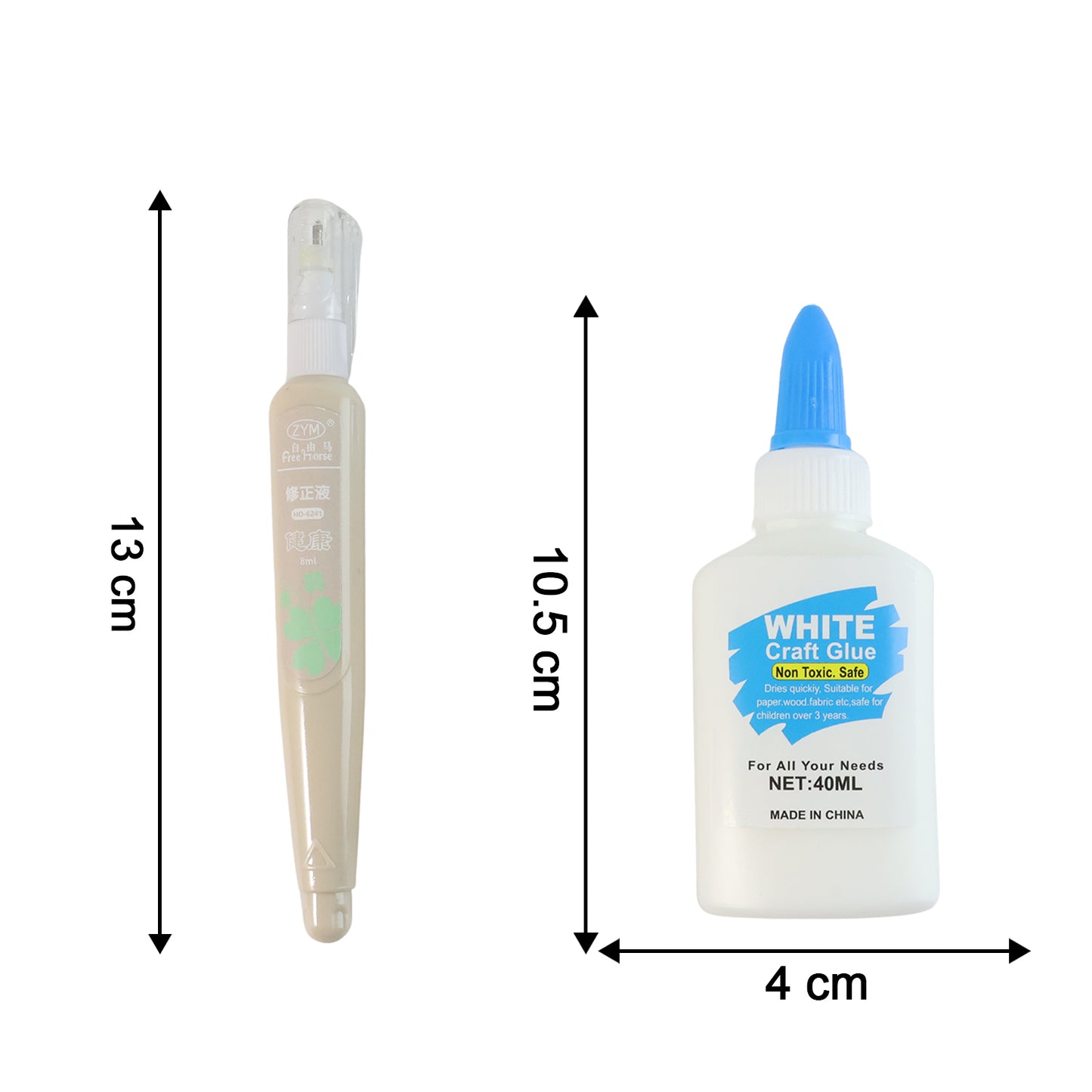 Multipurpose Craft Glue and Correction Pen Combo Set - 1 Pc - Happy Price - Image 2