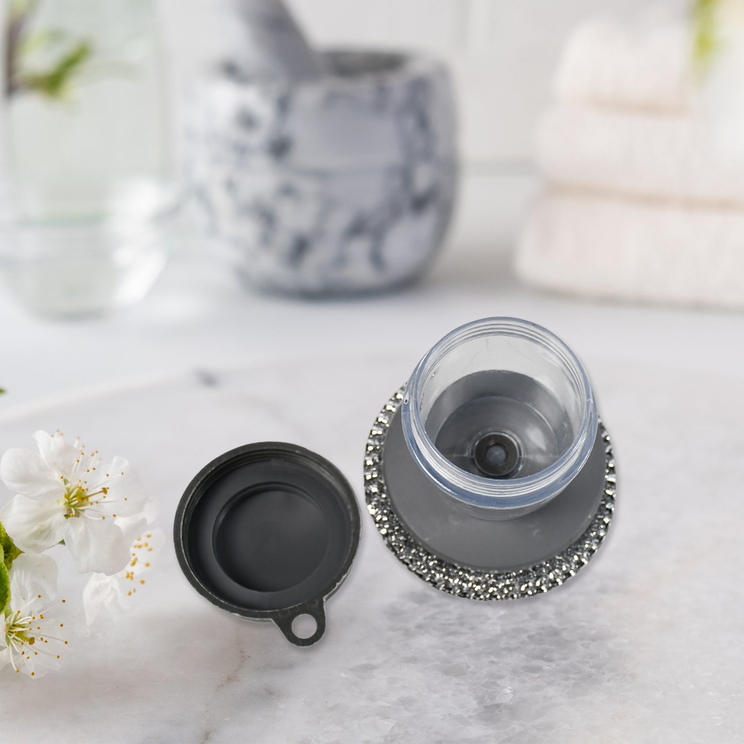 Soap Dispensing Palm Brush Washing Liquid Dish Brush Soap Pot Utensils With Dispenser Cleaning - Happy Price - Image 3