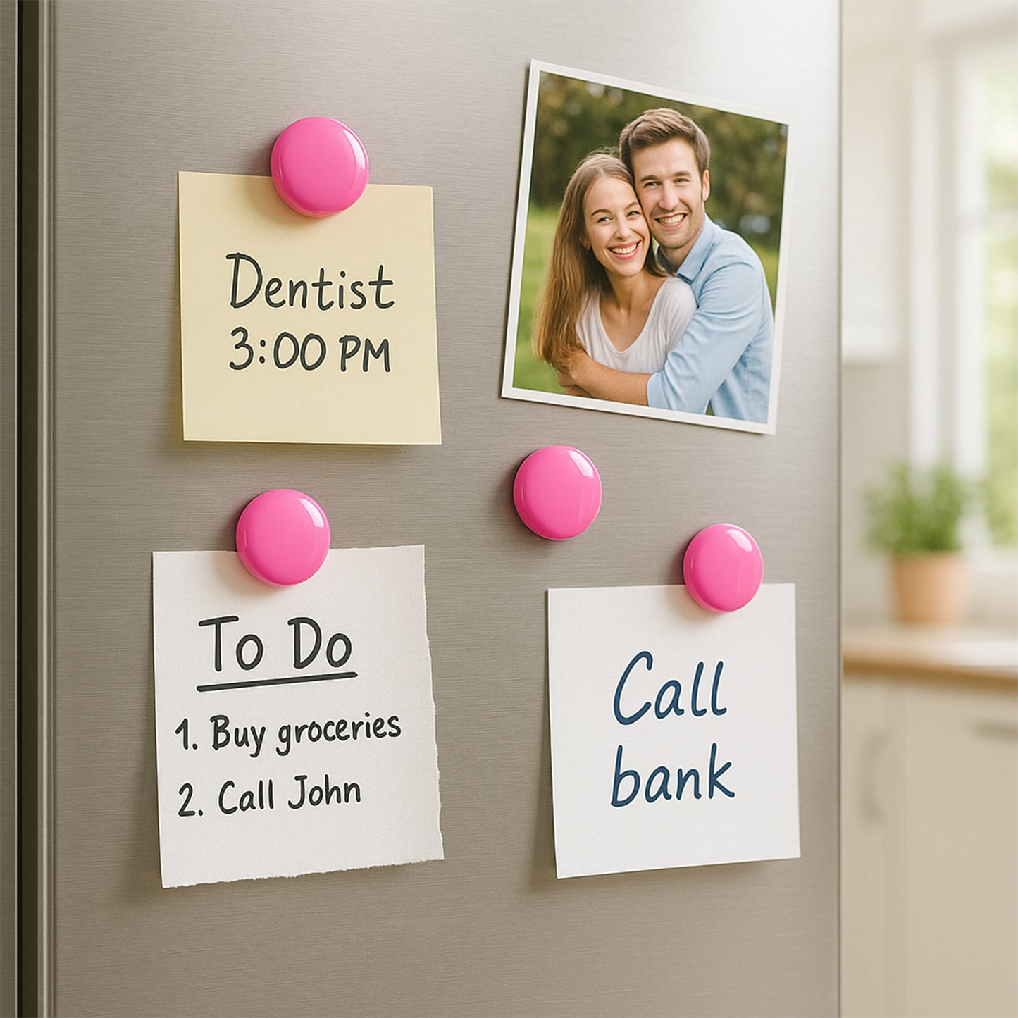 Round Fridge Magnets - Pack of 4 - Happy Price - Image 4