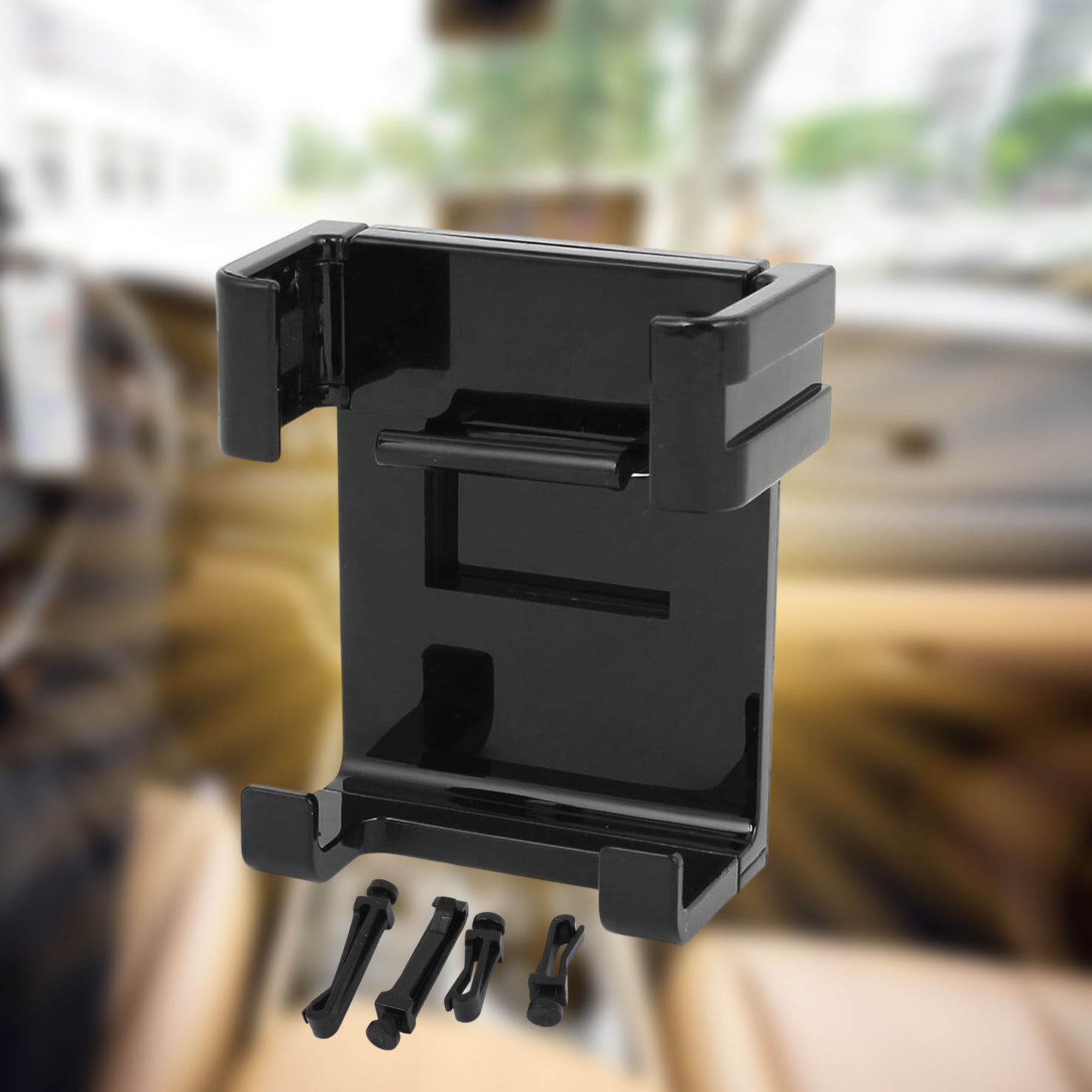 smartphone Car Phone Holder Car Air Conditioning Vent Phone Holder Holder Stand For Mobile Phone Cellphone Gps Dashboard Bracket For Car (1 Pc) - Happy Price - Image 2