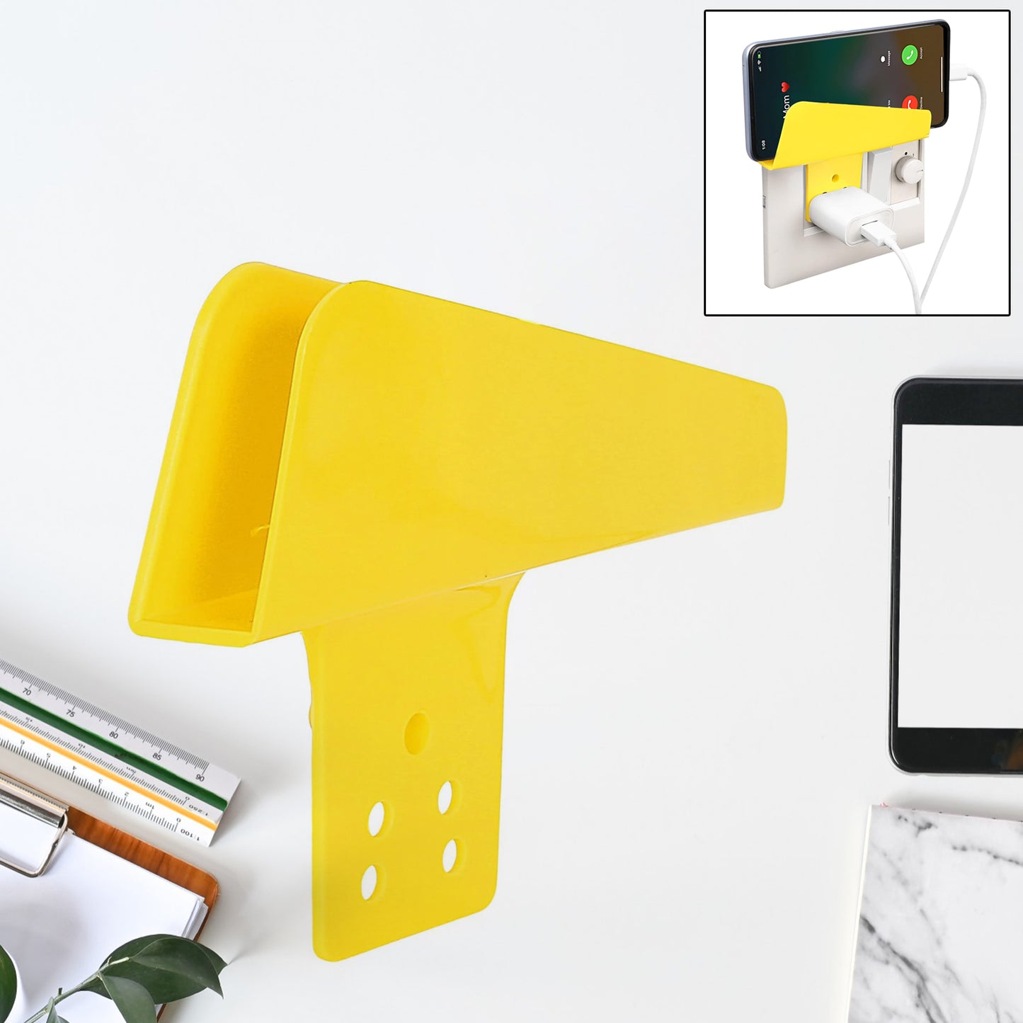 Plastic Secure Mobile Phone Charging Stand Holder (1 Pc  Mix Color) - Happy Price - Image 2