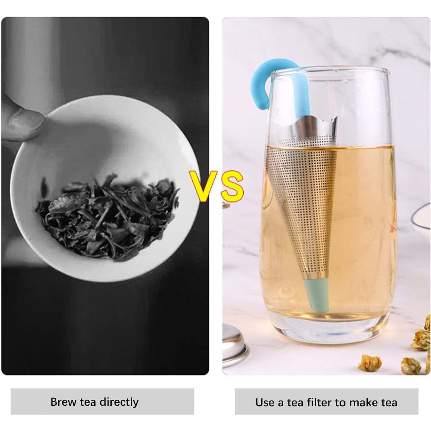 Reusable Cute Umbrella Tea Strainer With Tray  Stand (1 Pc) - Happy Price - Image 5