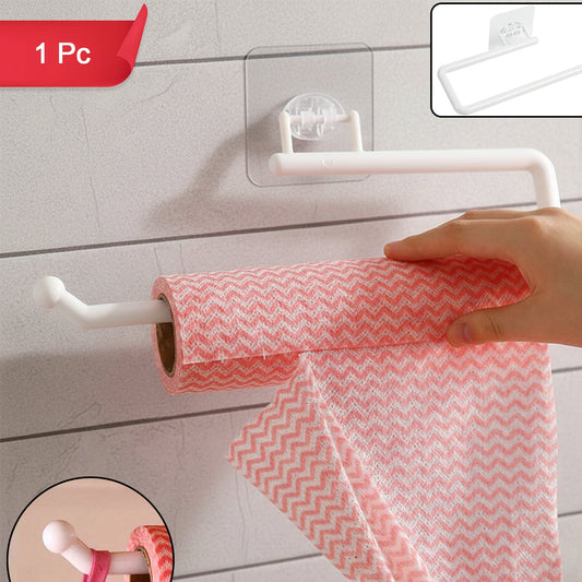 Wall Mounted Paper Towel Holder with Suction Cup - 1 Pc - Happy Price - Image 1