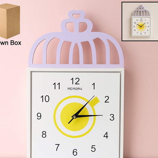 Decorative Square Wall Clock Battery Operated  1 Pc - Happy Price - Image 1