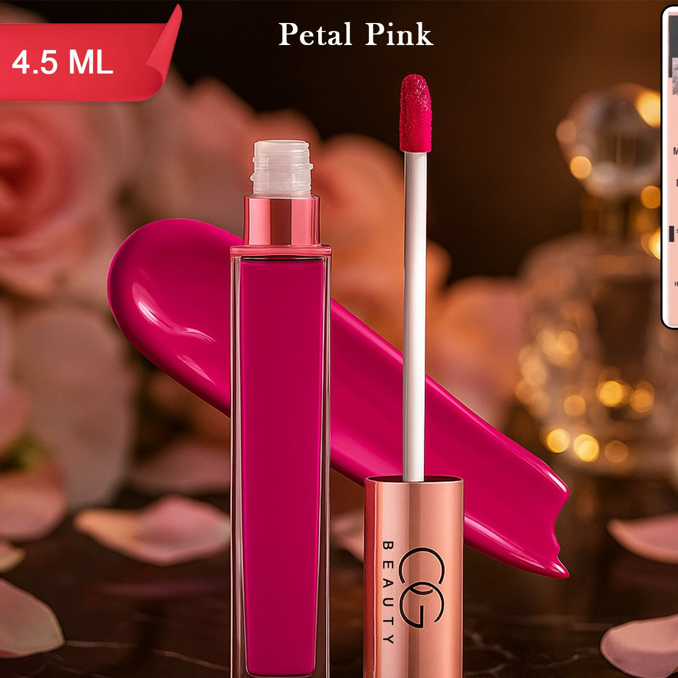 HappyPrice Petal Pink Hydrating Liquid Lipstick - 4.5 ML - Happy Price - Image 1
