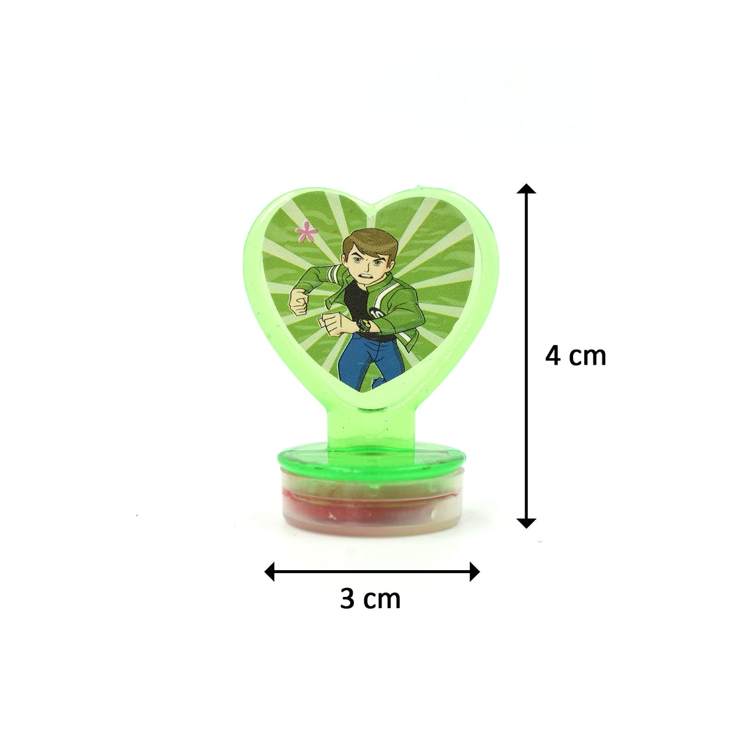 Unique Cartoon Character Heart Shape Stamps 6 Pieces For Kids Motivation And Reward Theme Prefect Gift For Teachers Parents And Students (Multicolor) - Happy Price - Image 4