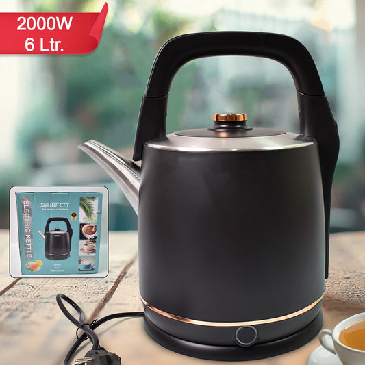 Stainless Steel Electric Kettle 2000 Watt (6 Ltr.) - Happy Price - Image 1